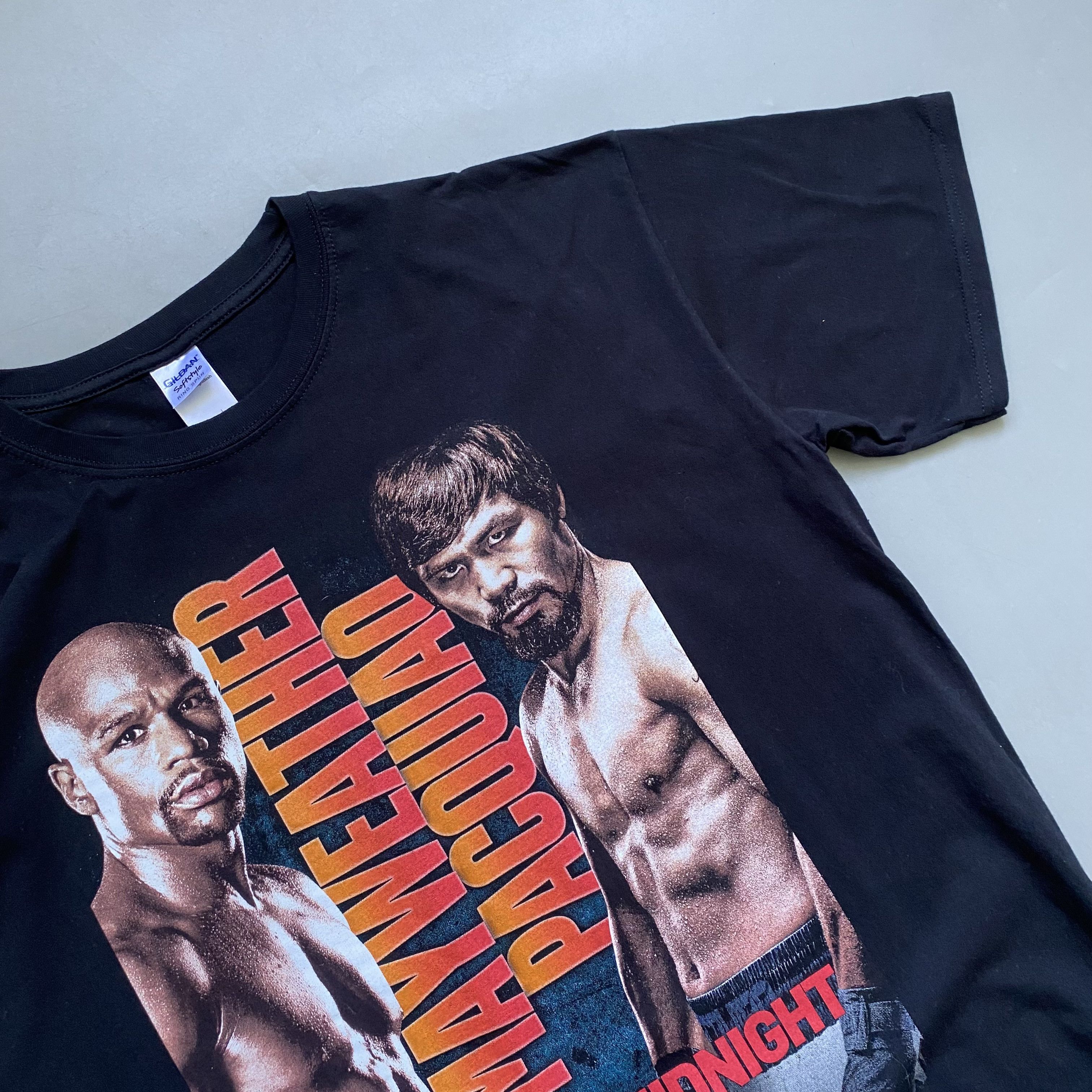 Rap Tees 🥊 Floyd Mayweather VS Manny Pacquiao Boxing promo tee Size US L / EU 52-54 / 3 - 4 Thumbnail