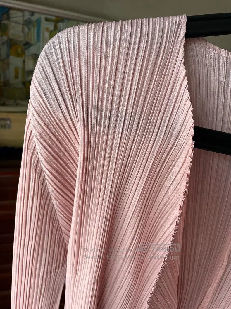 Issey Miyake Issey Miyake Cherry Blossom Pink Cardigan Size L / US 10 / IT 46 - 3 Thumbnail