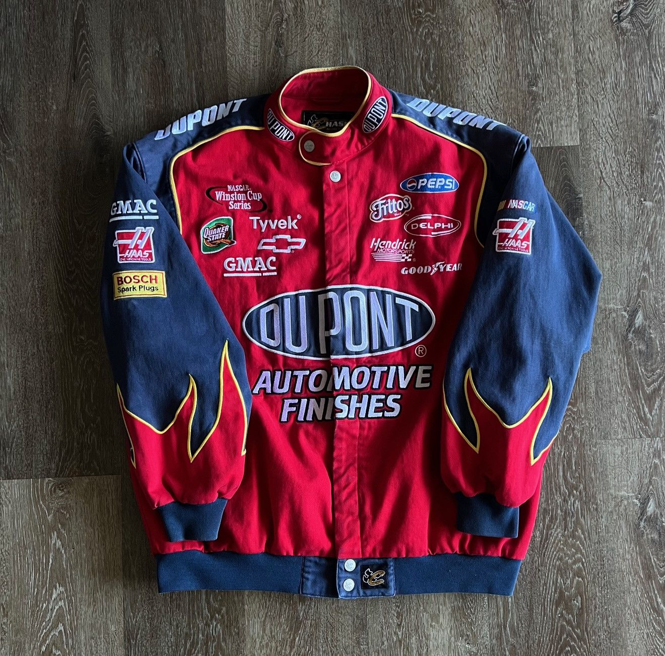 Vintage Vintage Nascar Chase Authentic Dupont Racing Jacket Size XL ...
