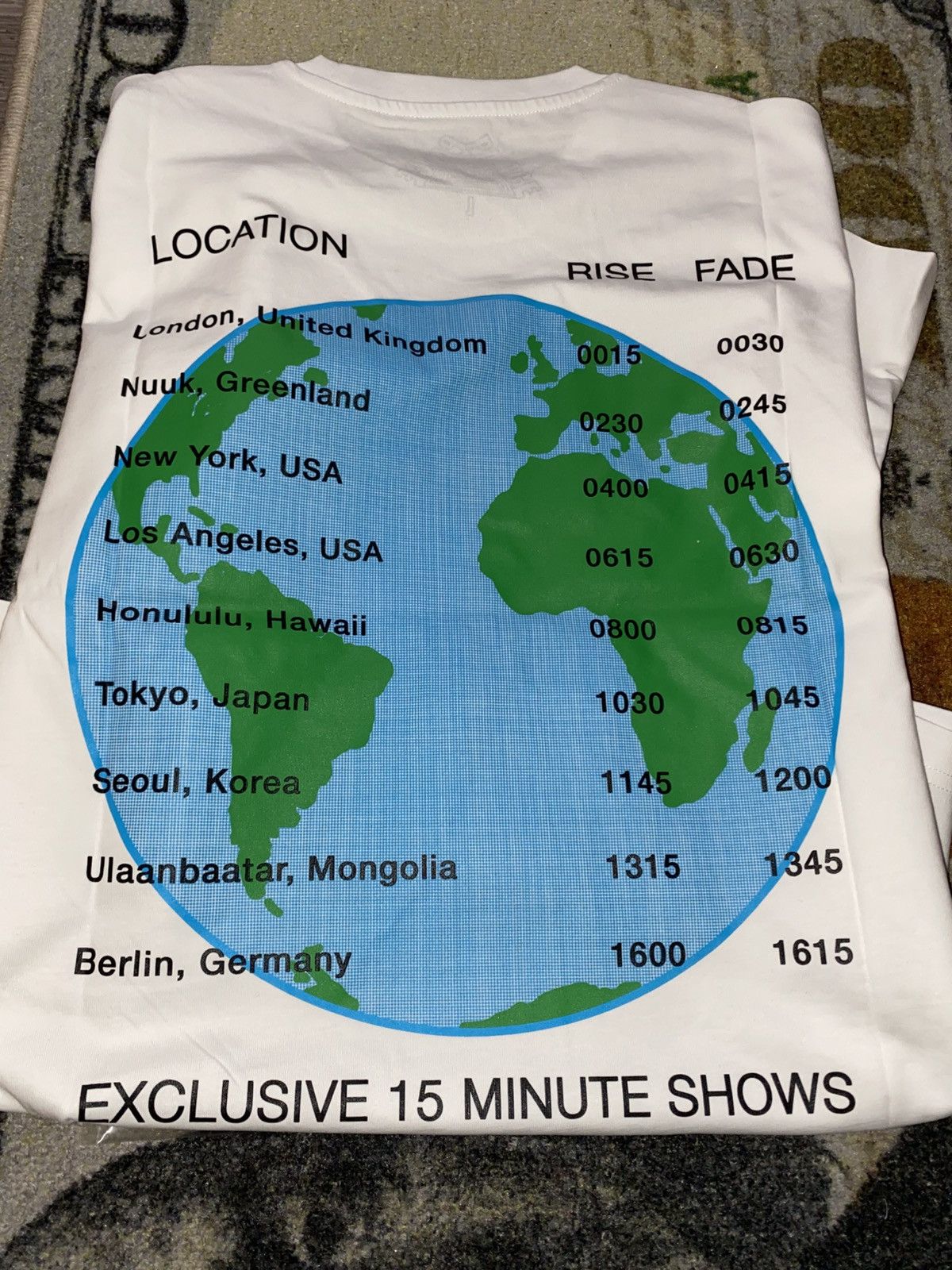 Palace Palace World Tour T-Shirt (SS25) White Size US XL / EU 56 / 4 - 2 Thumbnail