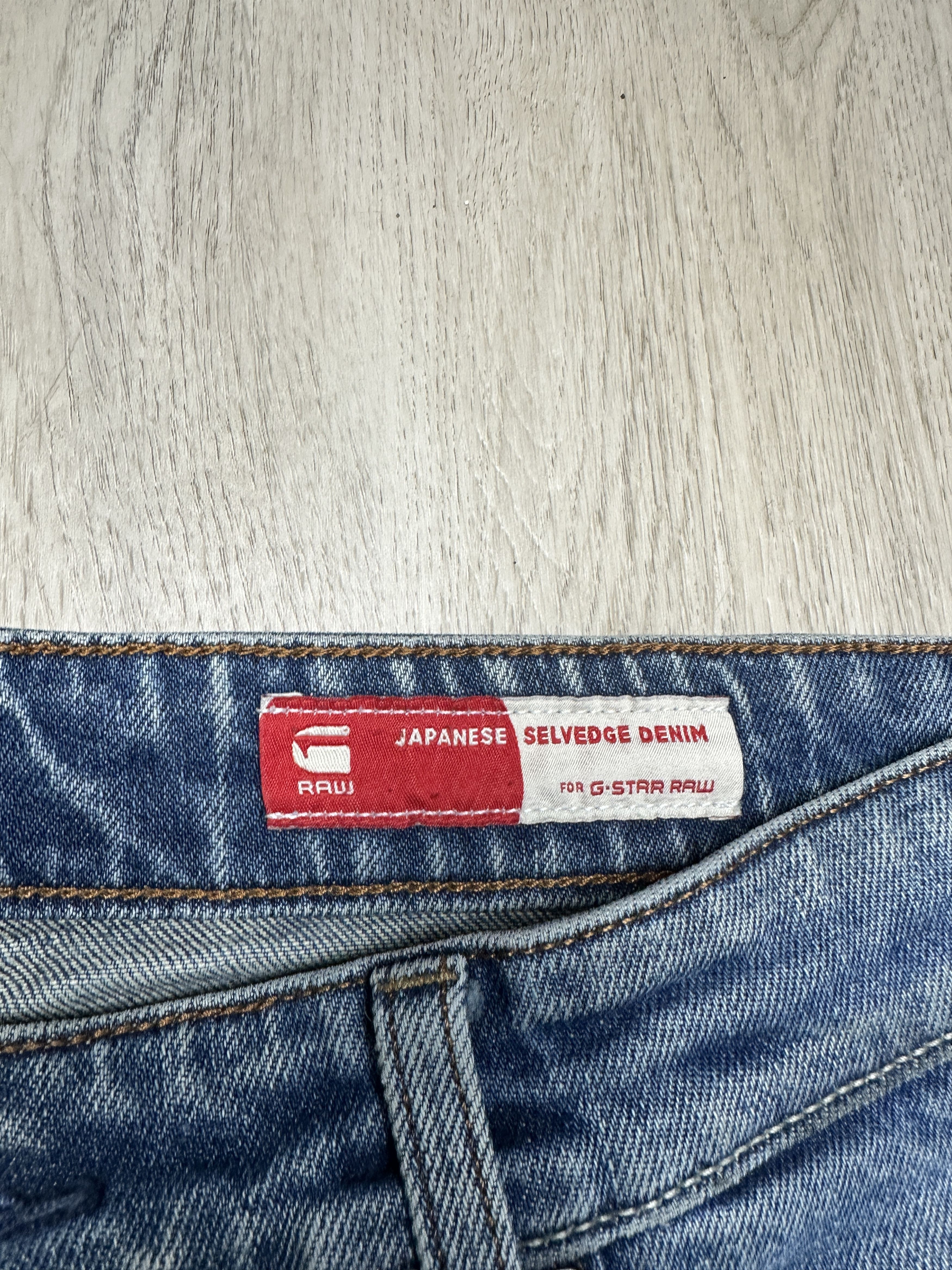 G-Star G Star Raw Morry Relaxed Japanese Selvege Denim Pants Jeans Size US 33 - 4 Thumbnail