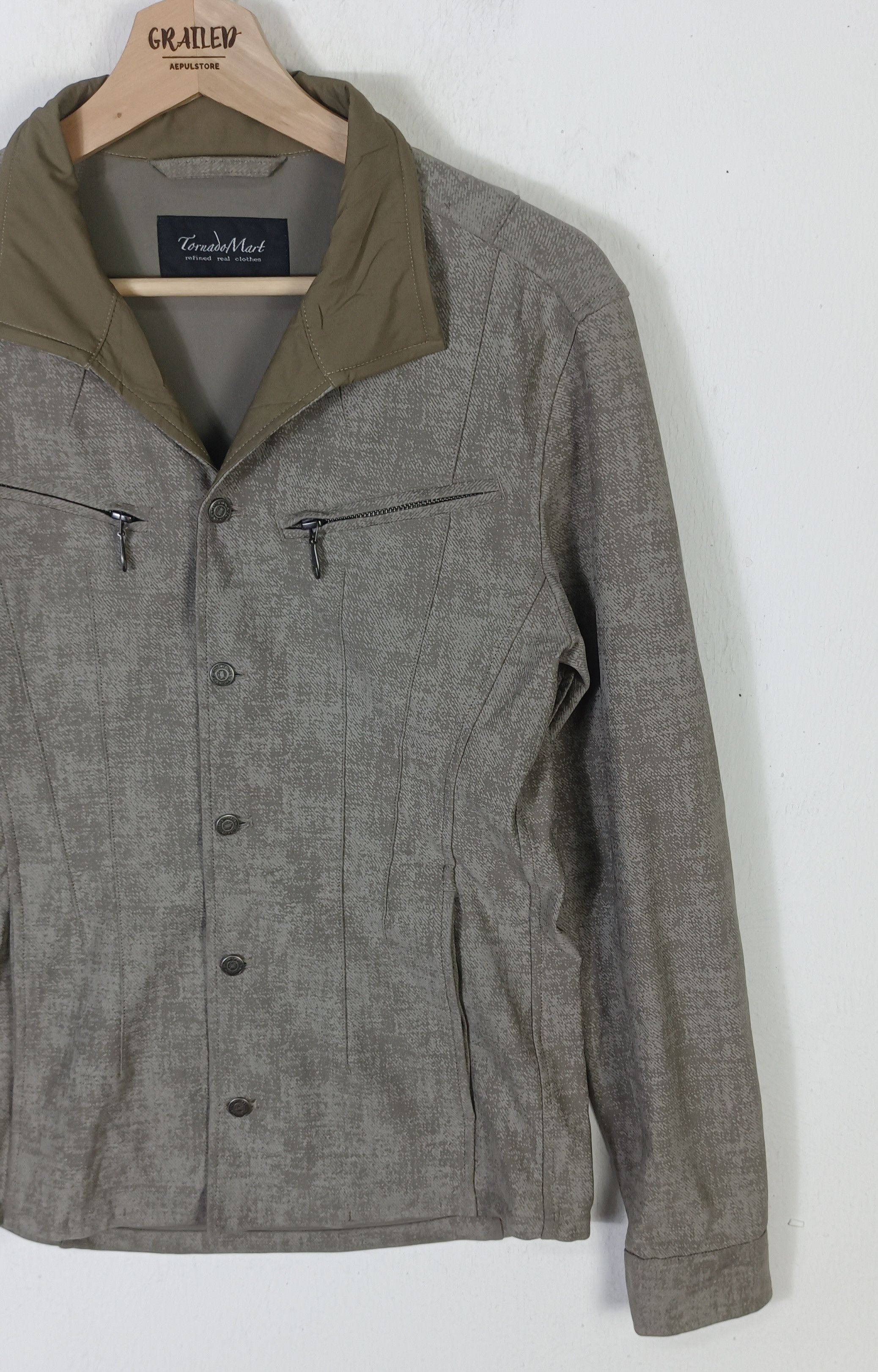 Tornado Mart Tornado Mart High Tension Uneven Denim Stand Blouson Size US M / EU 48-50 / 2 - 6 Thumbnail