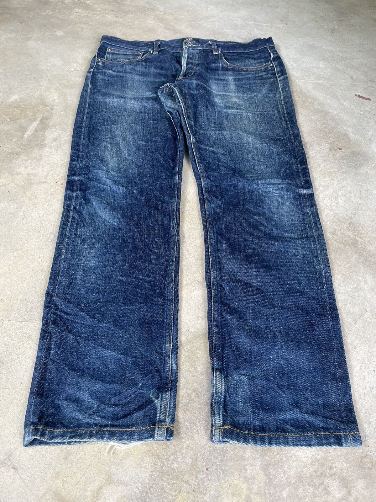 A.P.C. A.P.C. Selvedge Japan Raw Denim Indigo Distressed Jeans APC Size US 36 / EU 52 - 4 Thumbnail