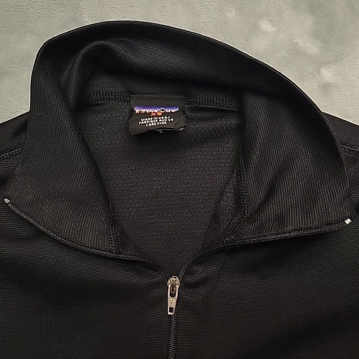 Patagonia VINTAGE Patagonia Capilene Sweater Women XS Black 1/4 Zip Outdoors Made in USA Gorp Size XS / US 0-2 / IT 36-38 - 3 Thumbnail