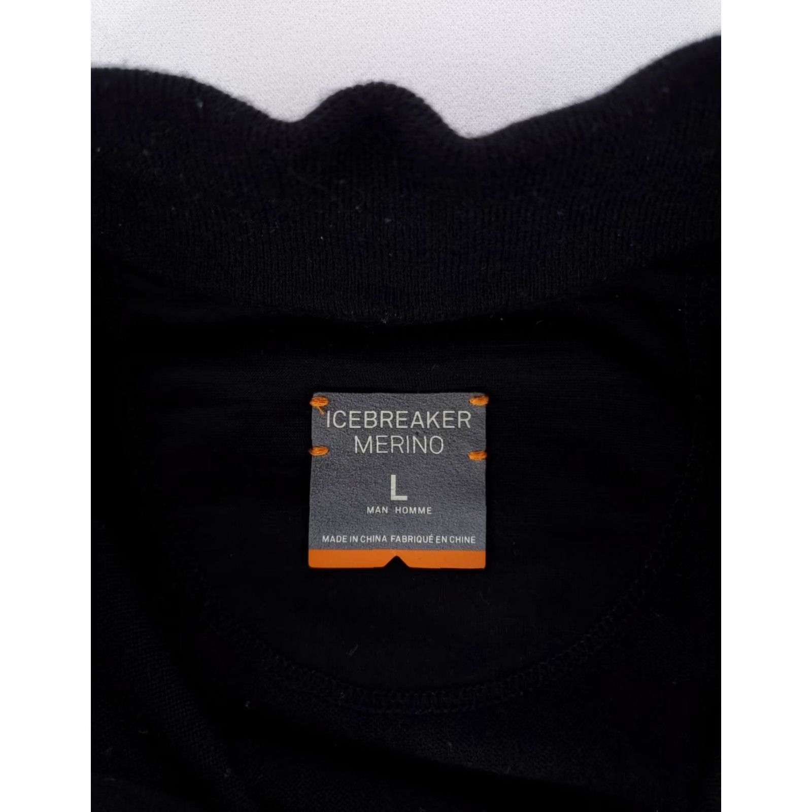 Icebreaker Icebreaker Pullover Shirt 1/4 Zip Merino Wool Black Mens L Size US L / EU 52-54 / 3 - 2 Thumbnail