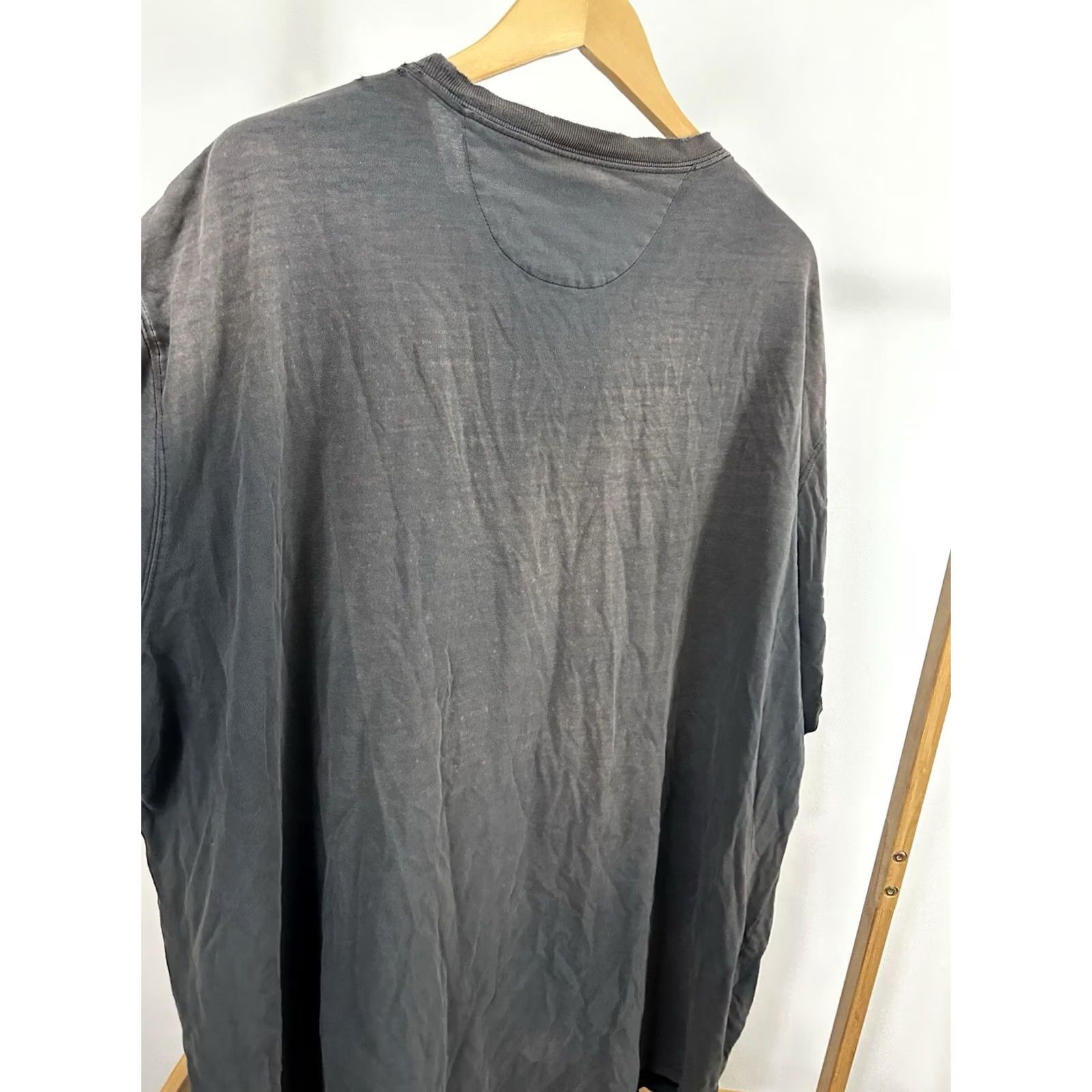 Vintage Duluth T-Shirt 3XL Black Cotton Pocket Distressed VTG Gradient Sun Faded Worn Down Grunge Workwear Mens Shirt Size US XXL / EU 58 / 5 - 5 Thumbnail