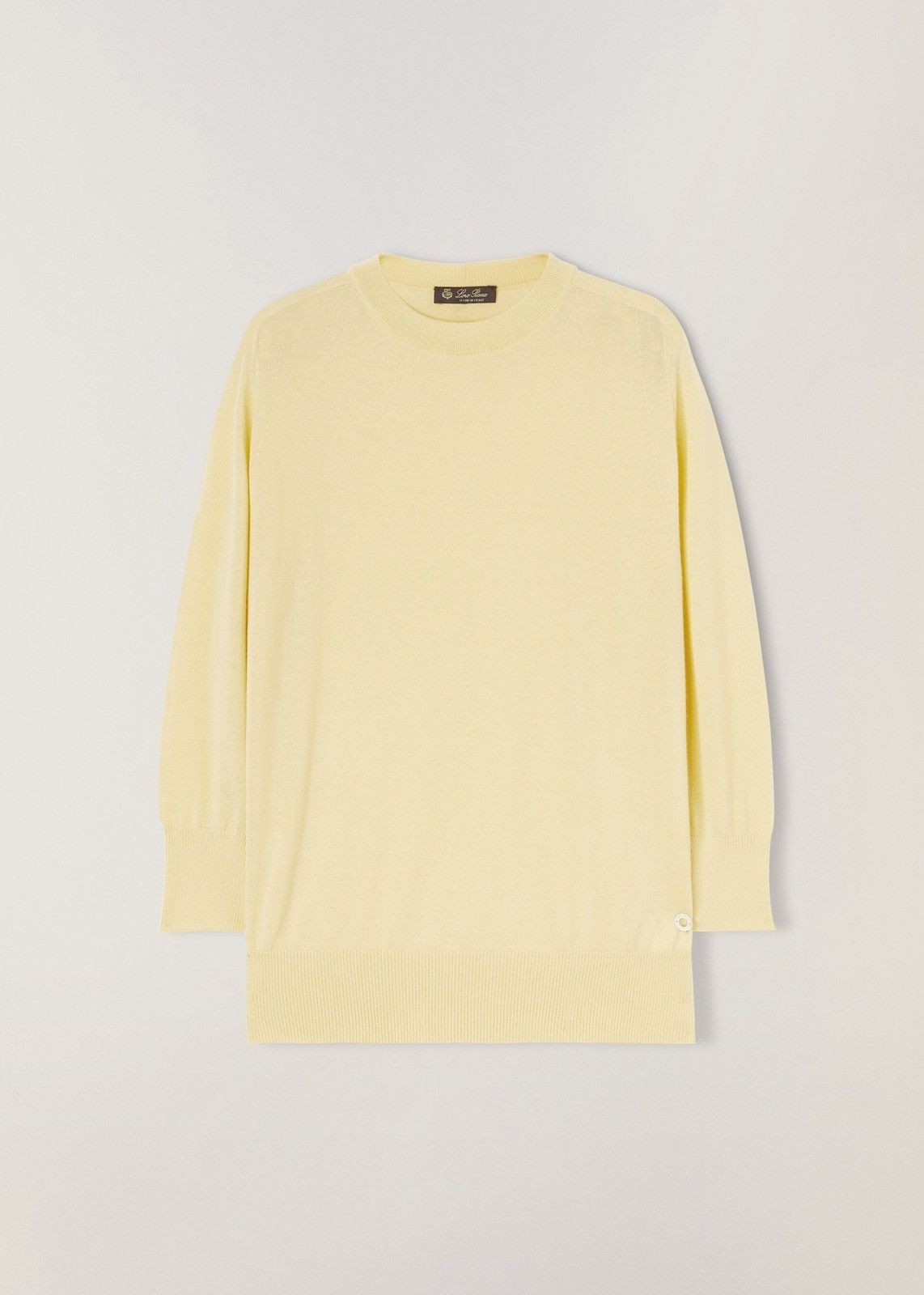 image of Loro Piana O1Loc1C0124 Roundneck Sweater In Yellow, Women's (Size Large)