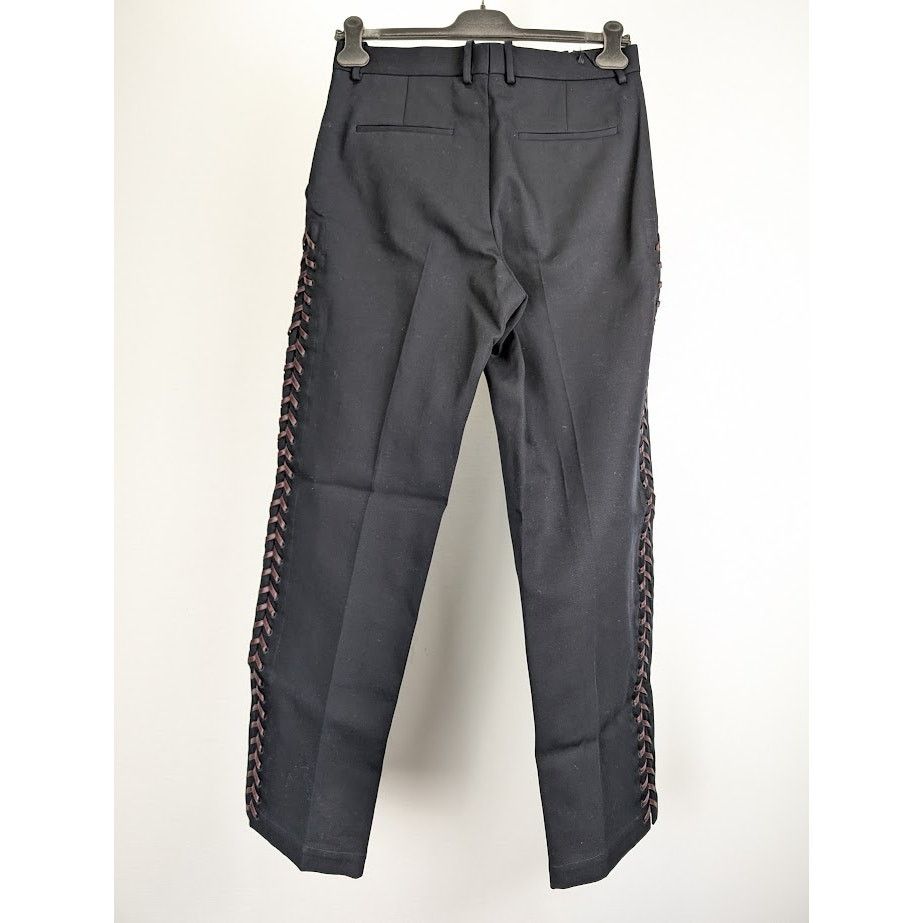 Bottega Veneta o1rshd1 Double Cotton Canvas Trousers in Black Size US 34 / EU 50 - 11 Thumbnail