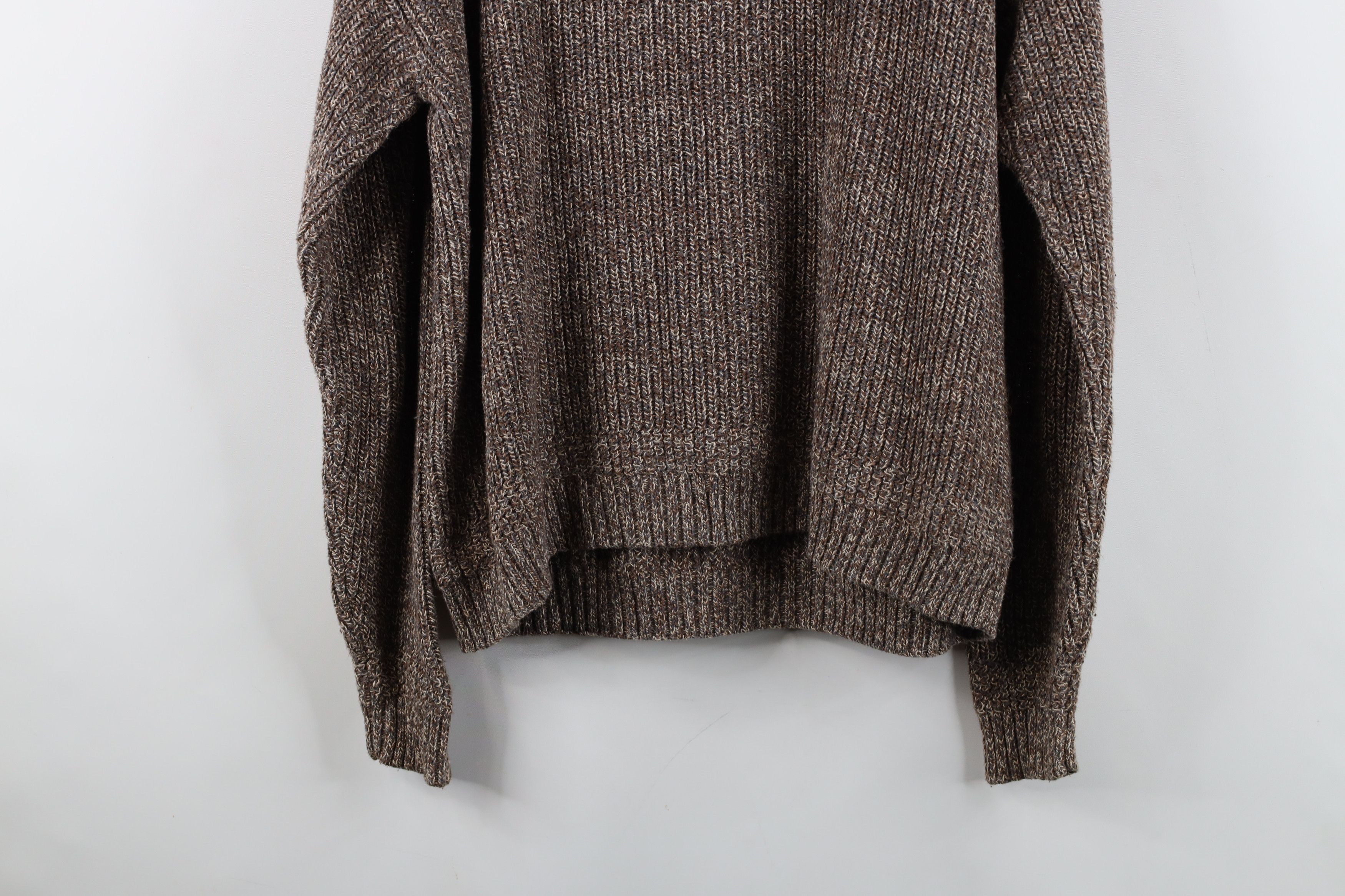 Vintage Vintage 90s Streetwear Ribbed Knit Henley Sweater Brown Size M / US 6-8 / IT 42-44 - 11 Thumbnail