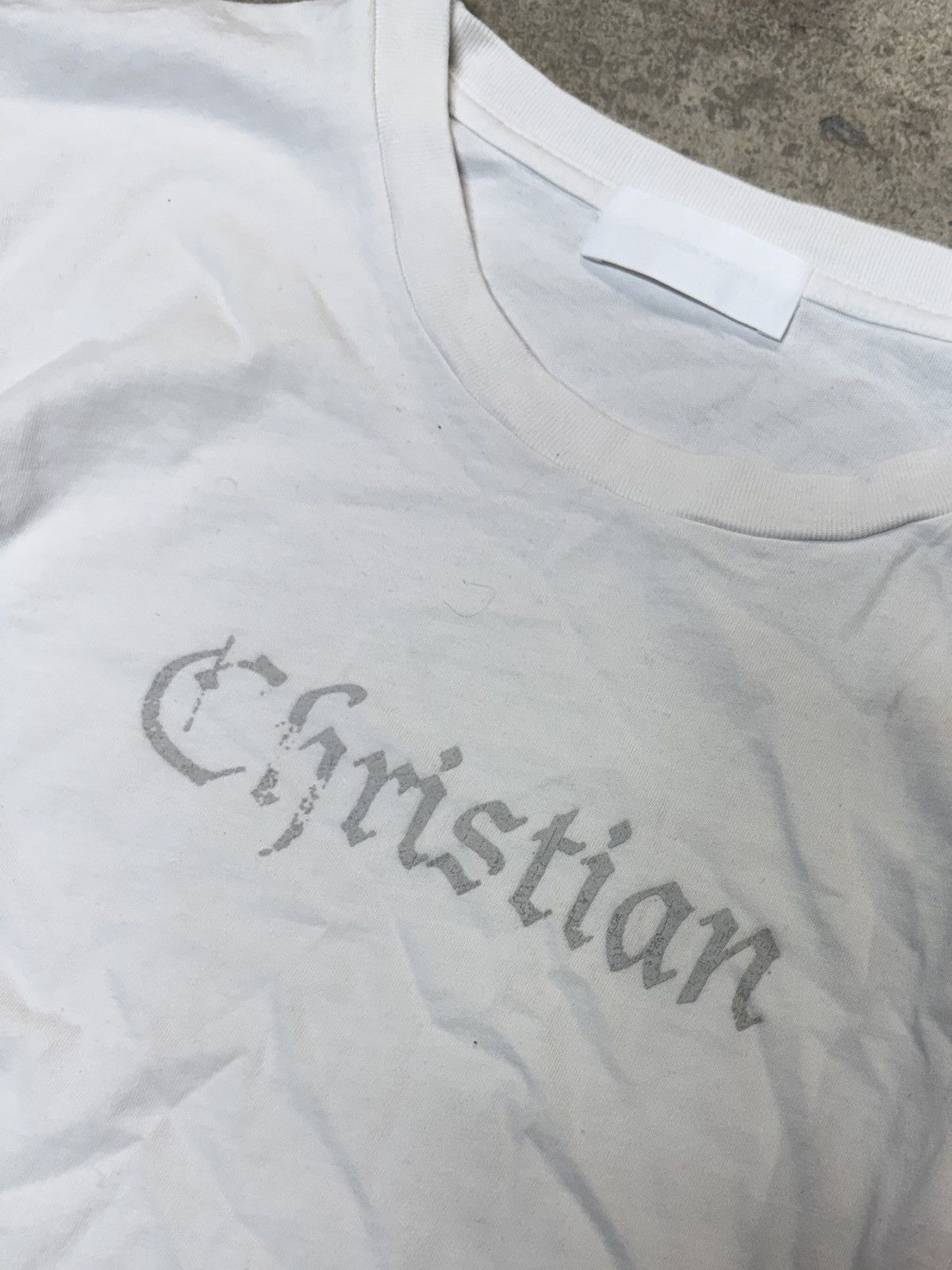 ALEXANDER DIGENOVA Alexander Digenova White Christian Tee Size US L / EU 52-54 / 3 - 3 Thumbnail