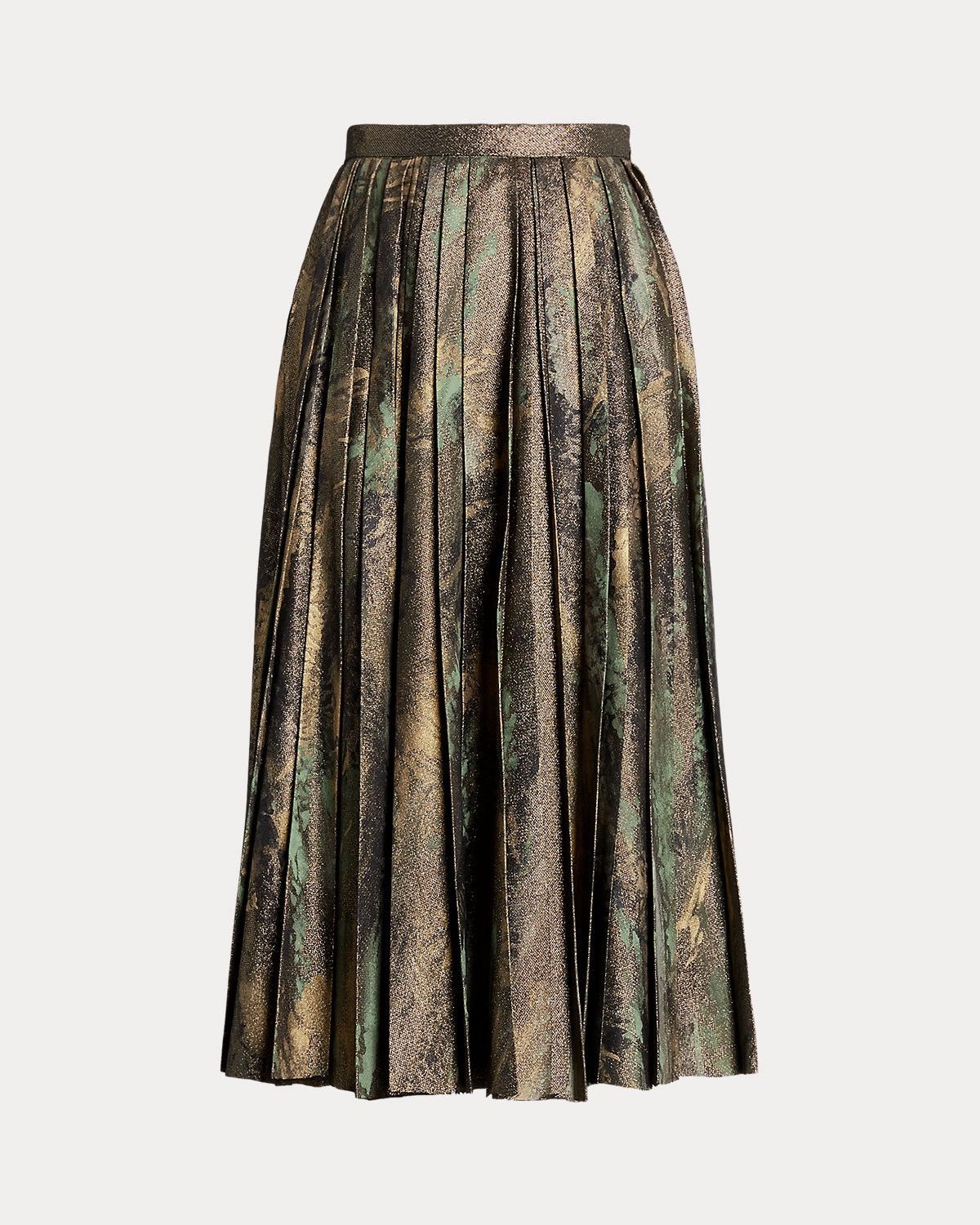 Ralph Lauren Purple Label Ralph Lauren Collection Hand Painted Pleated Skirt Size 27" / US 4 / IT 40 - 1 Thumbnail