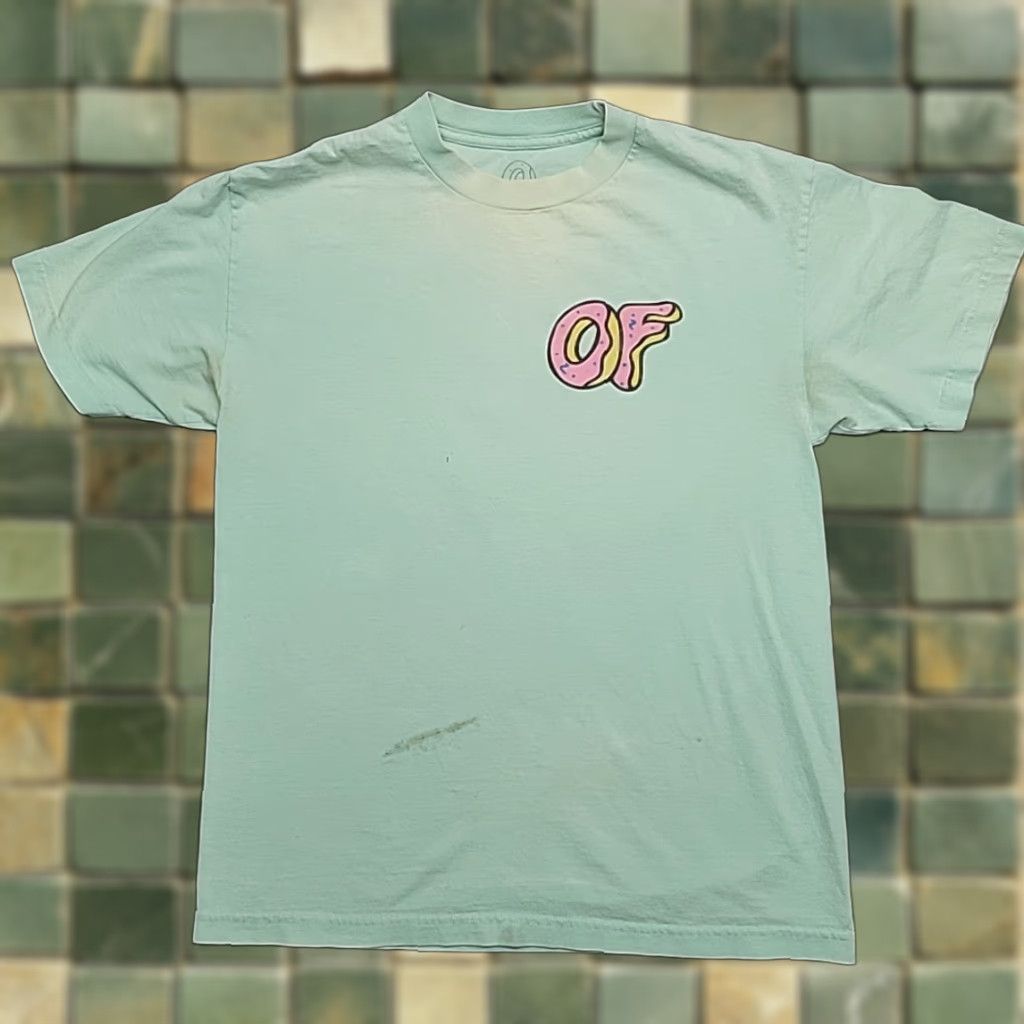 Odd Future Odd Future Shirt Mens M Mint Green Donut Logo Skate Streetwear Y2K Tyler Creator Unisex Adults T-Shirt Short Sleeve Graphic Print Jersey 90s Mens Size US M / EU 48-50 / 2 - 1 Thumbnail