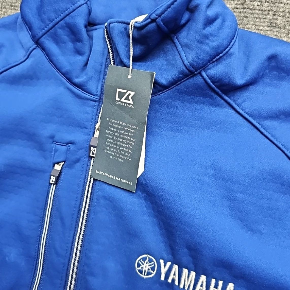 Yamaha Yamaha Racing Jacket Men M Blue Lightweight Full Zip Racer Motorcycle Sports Jacket Men Regular Century Buck Blue Light Zip Size US M / EU 48-50 / 2 - 7 Thumbnail