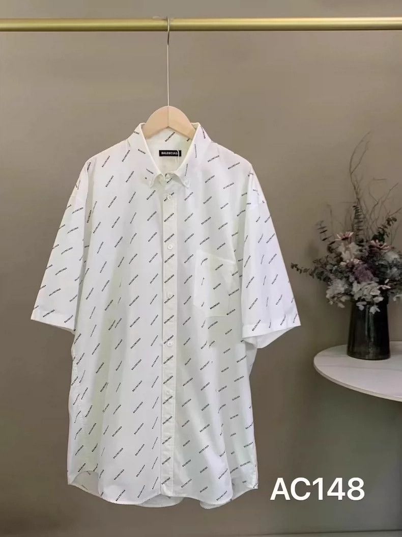 Balenciaga Balenciaga White bullet screen full of shirt 2504-Nextarrow Size US XXS / EU 40 - 1 Thumbnail