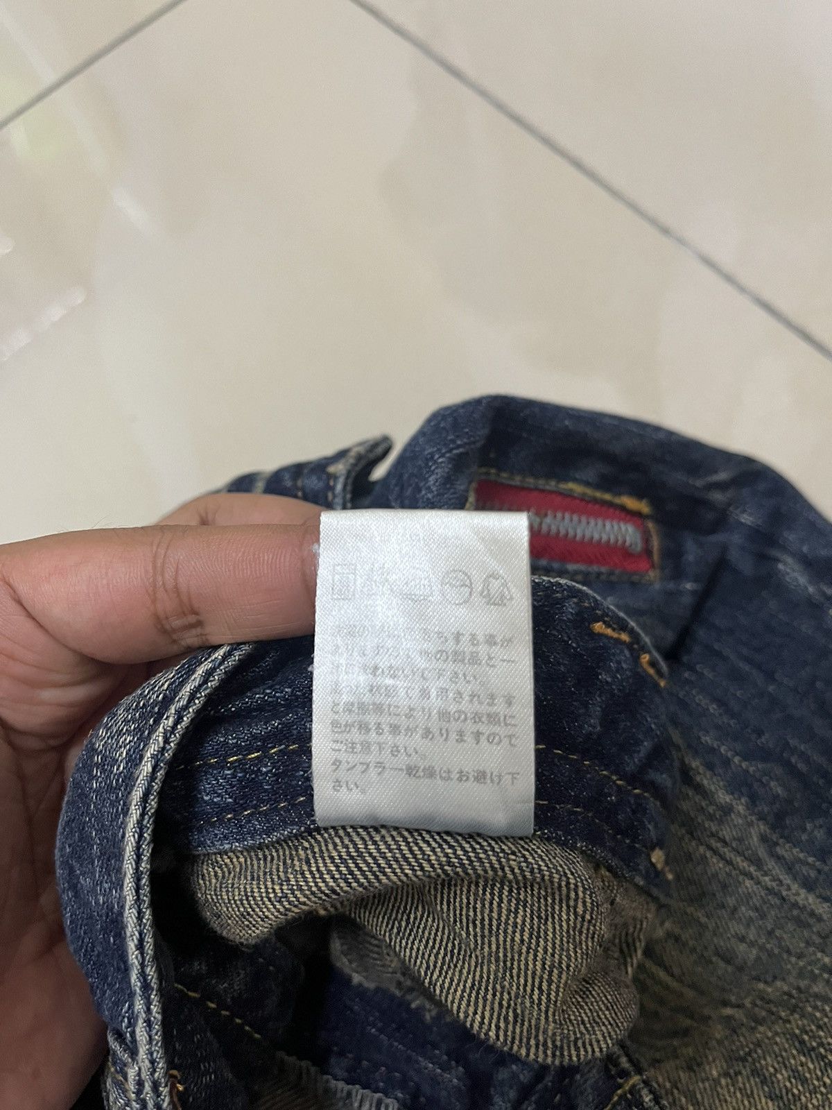 If Six Was Nine blow by blue distressed mud rusty thunder denim buckle back Size US 32 / EU 48 - 13 Thumbnail