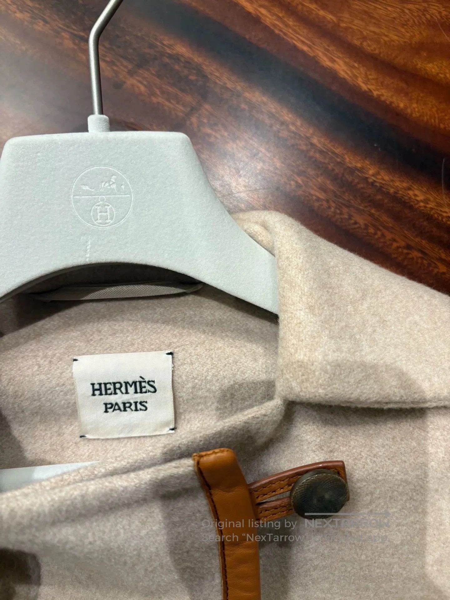 Hermes Hermes Beige Cashmere Short Coat. Size US XS / EU 42 / 0 - 8 Thumbnail