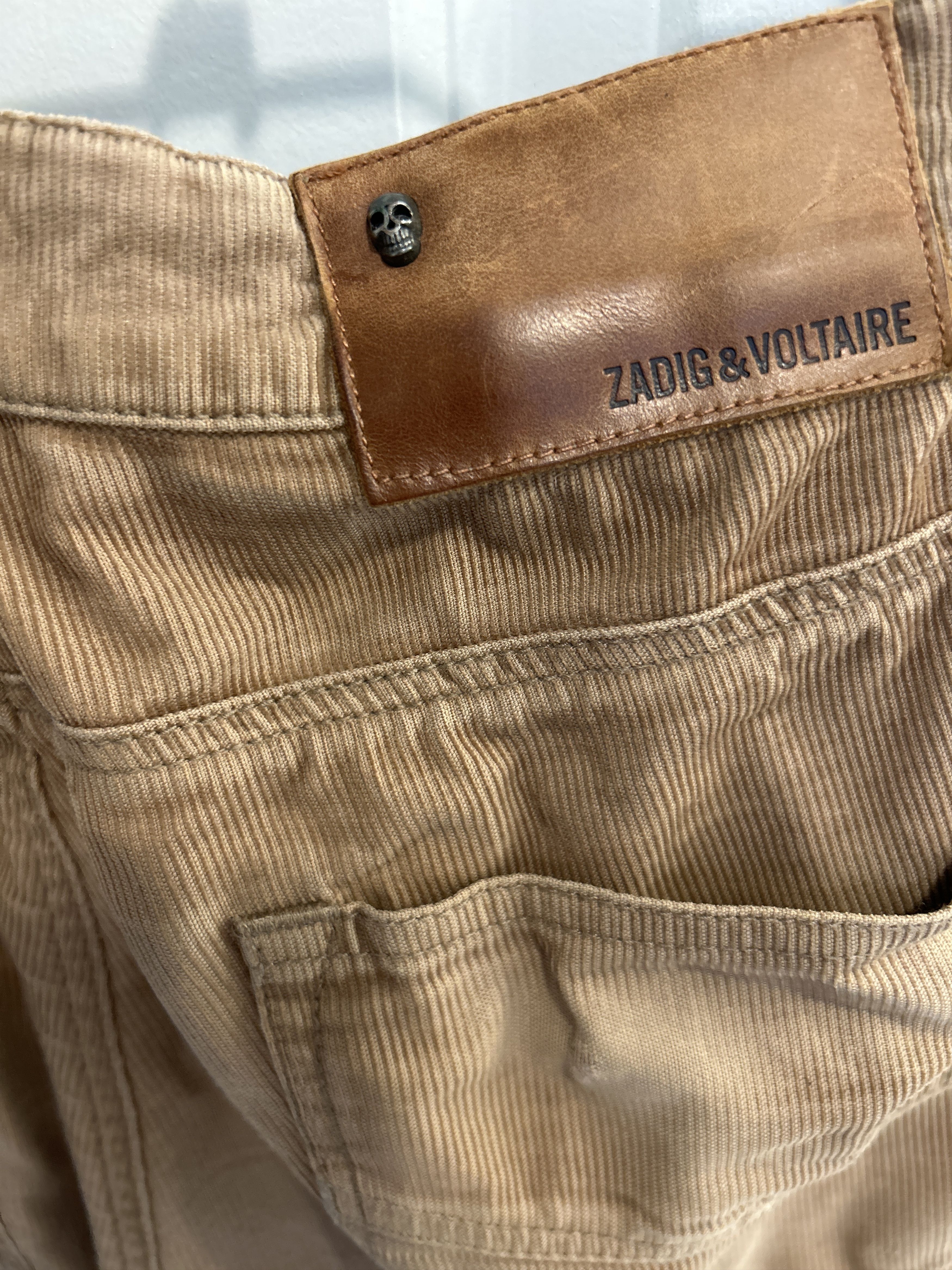 Zadig & Voltaire Zadig & Voltaire Beige corduroy pants Size US 32 / EU 48 - 3 Thumbnail