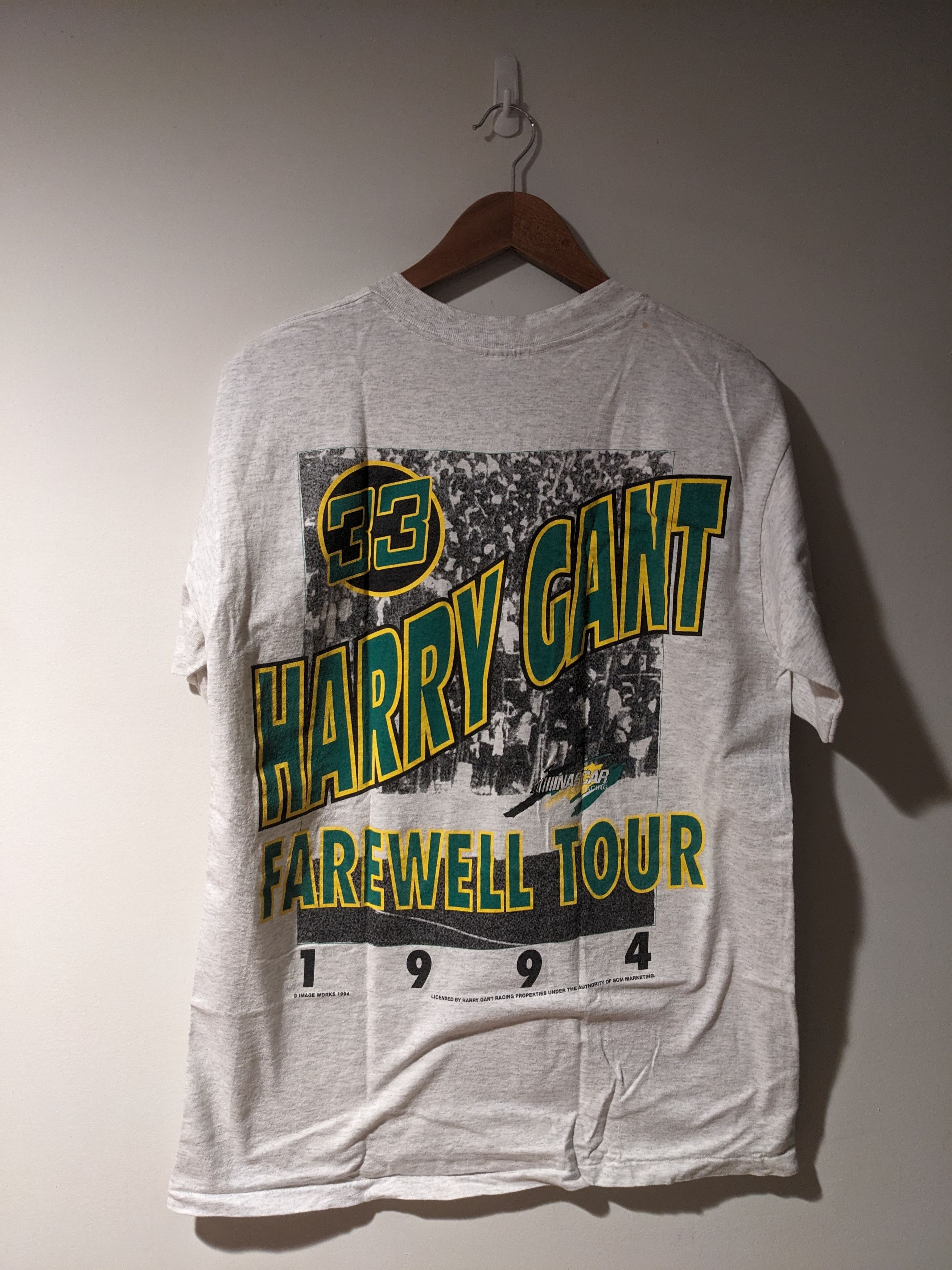 NASCAR × Vintage Vintage 1994 Harry Gant Nascar Chase Authentic T-Shirt Size US L / EU 52-54 / 3 - 8 Thumbnail