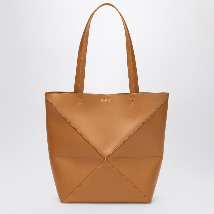 Loewe o1d2blof0824 Size: OS / Puzzle Fold Tote Desert Bag in Camel Size ONE SIZE - 1 Thumbnail