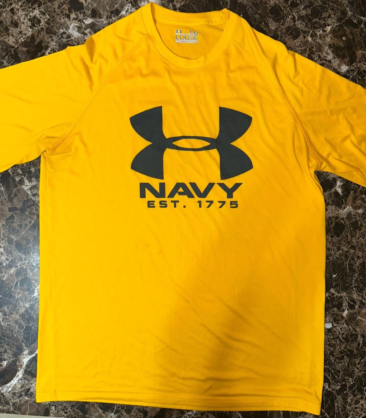 Under Armour Under Armour Navy UA tee in bright gold LG Size US L / EU 52-54 / 3 - 1 Thumbnail