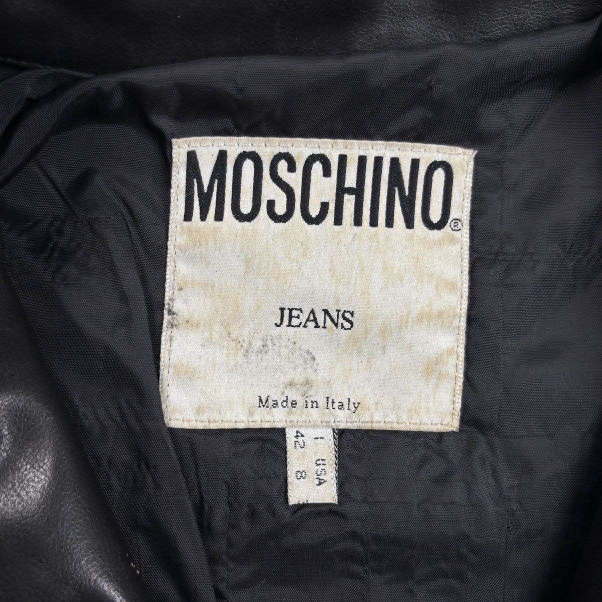 Moschino 1990s Moschino - Archive Studded Love Leather Jacket Size US M / EU 48-50 / 2 - 10 Thumbnail