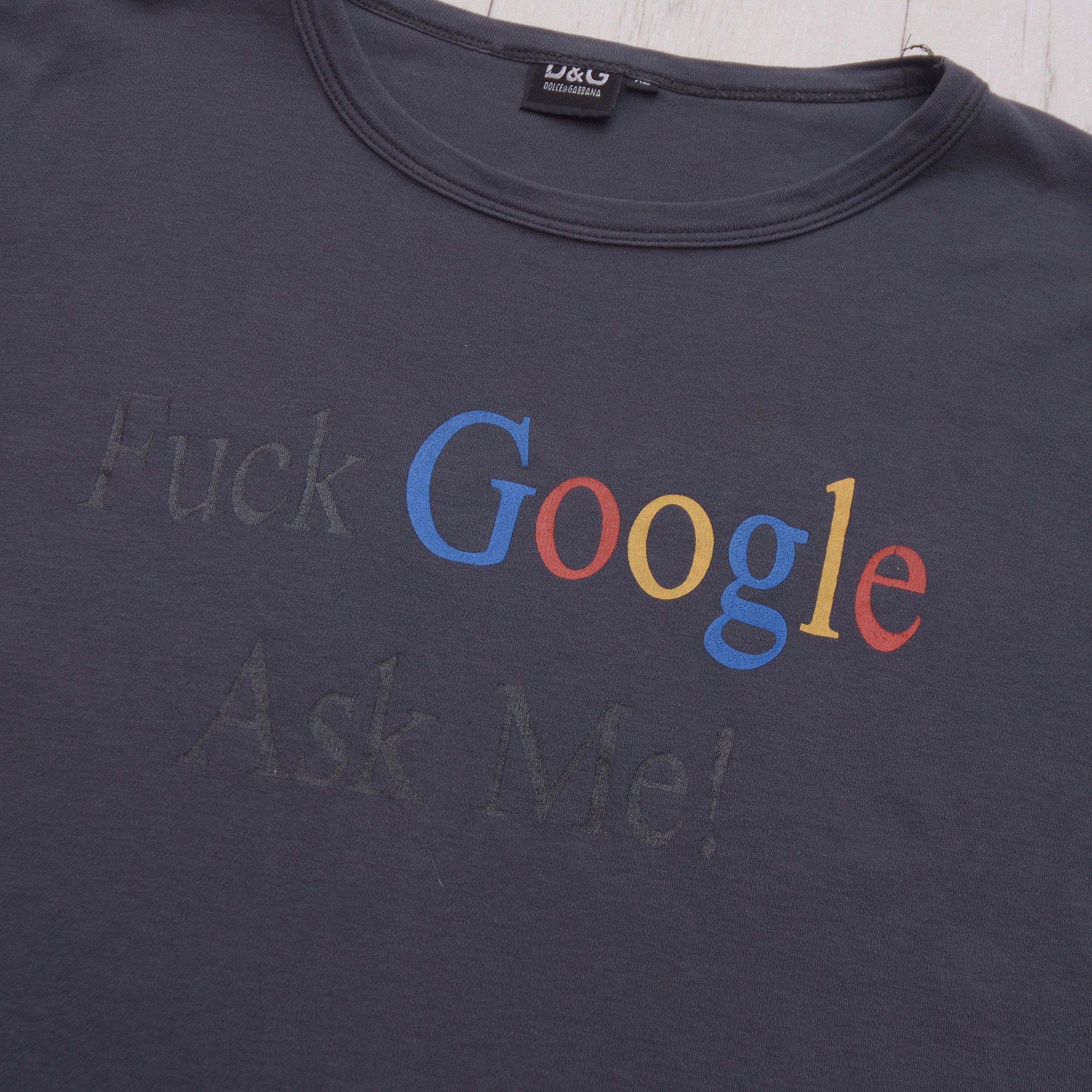 Vintage Fuck google Ask Me Humor Vintage y2k T-shirt Tee Print USA Size US L / EU 52-54 / 3 - 3 Thumbnail