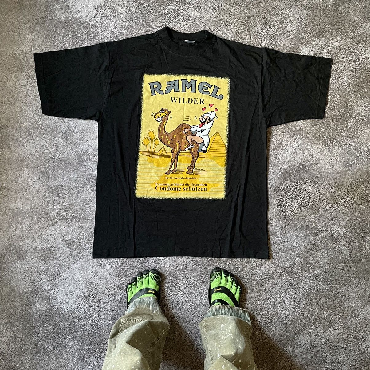 Vintage Vintage Y2K Ramen Graphic Tee Sun Faded Streetwear Boxy XL Size US XL / EU 56 / 4 - 1 Thumbnail