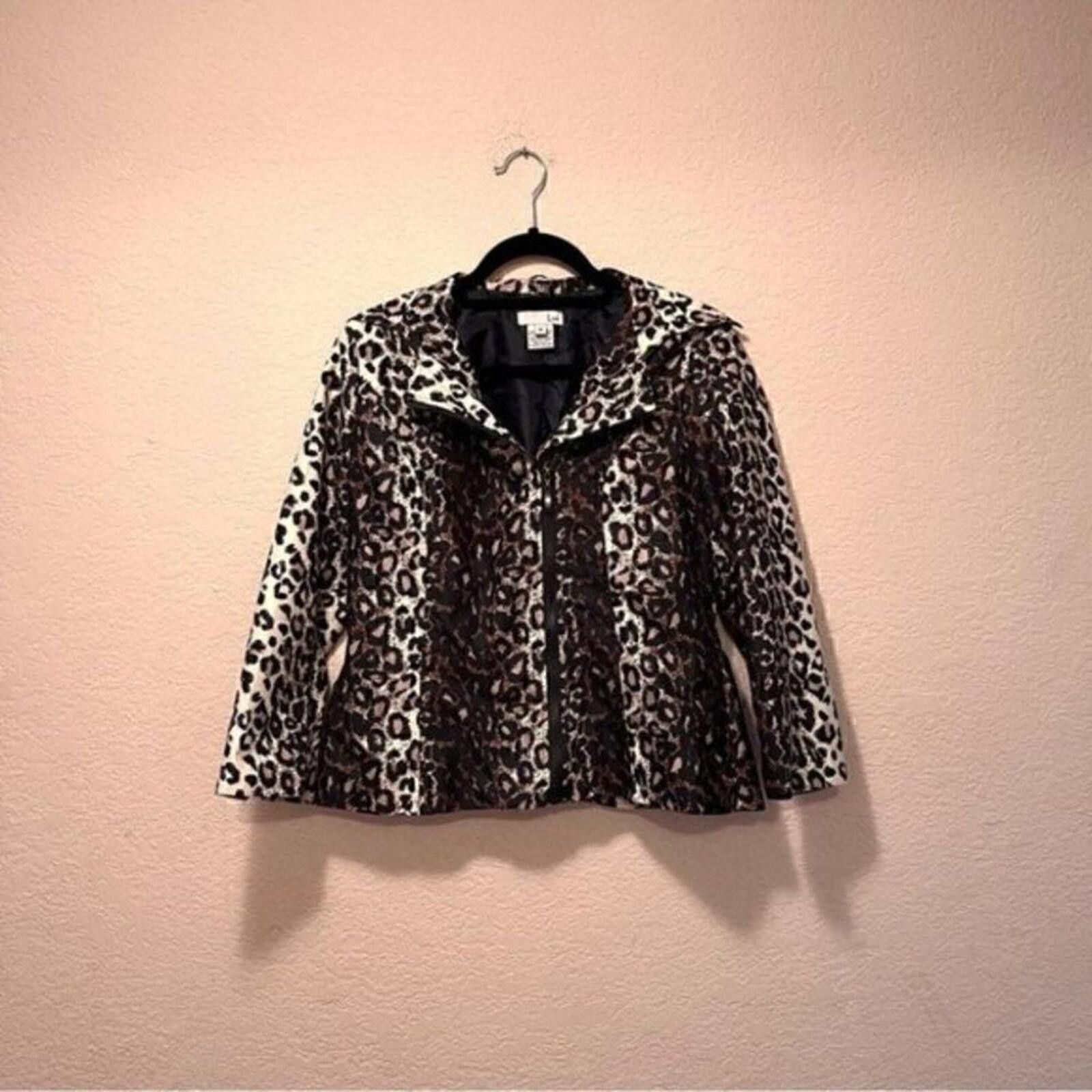Unknown London Leopard Print Jacket with Collar Size M / US 6-8 / IT 42-44 - 4 Thumbnail