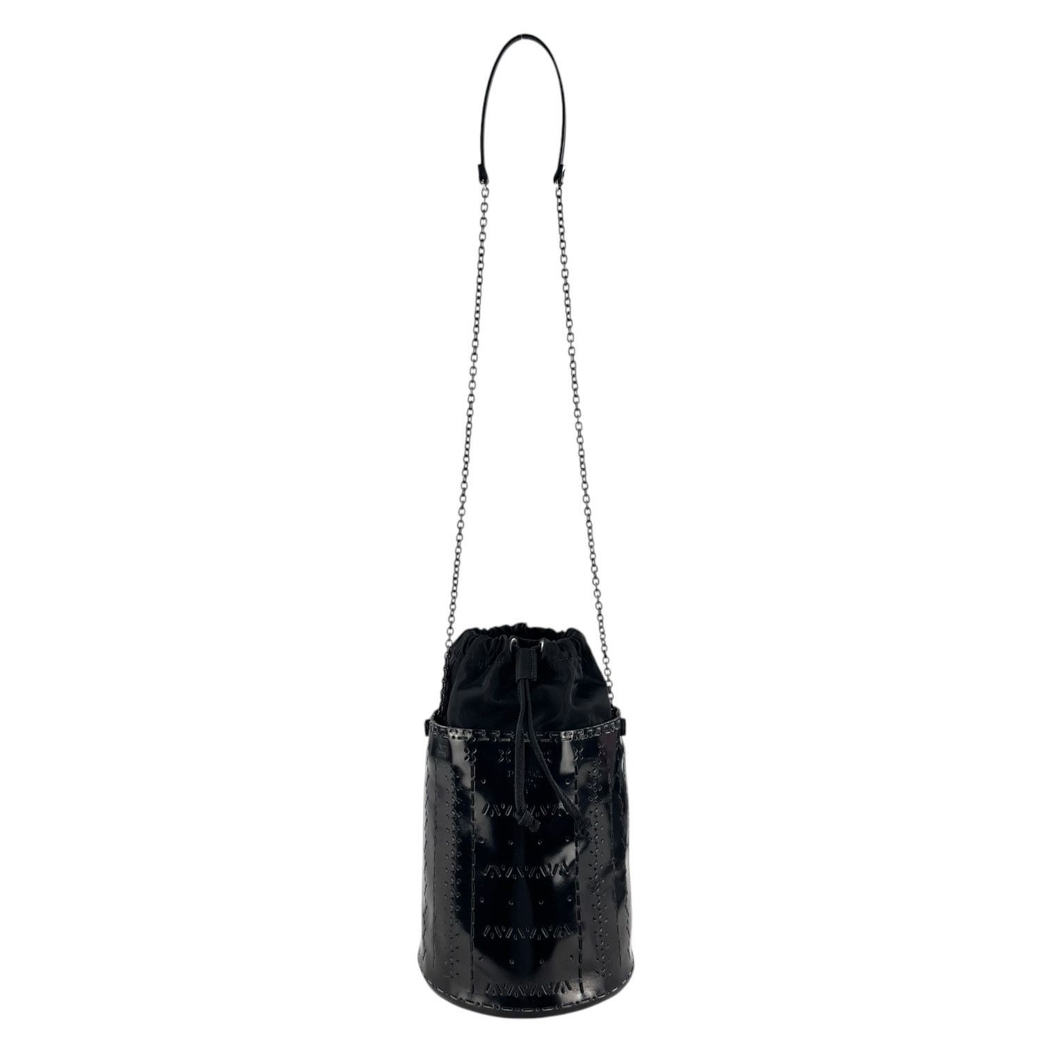 Prada Prada Vintage Perforated Chain Bucket Bag Size ONE SIZE - 5 Thumbnail