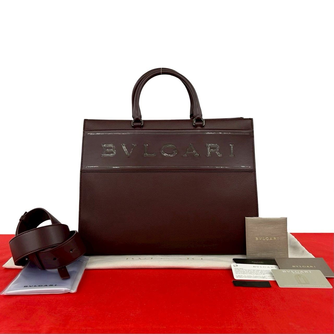 Bvlgari Bvlgari Bvlgari Leather 2way Tote Bag Leather Shoulder Bag DUTY FREE for USA Size ONE SIZE - 1 Thumbnail