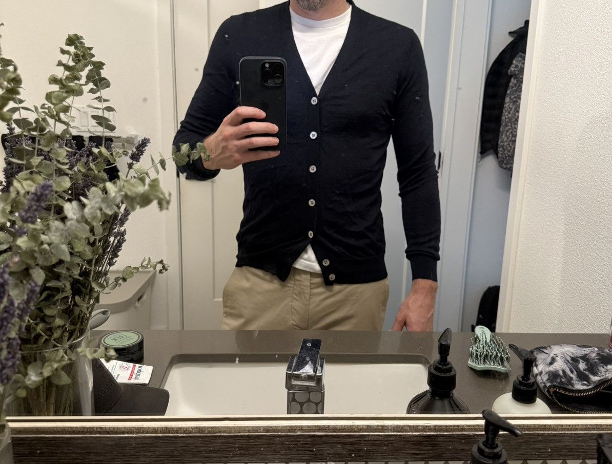 Suitsupply SuitSupply Navy Merino Cardigan Size US XS / EU 42 / 0 - 5 Thumbnail