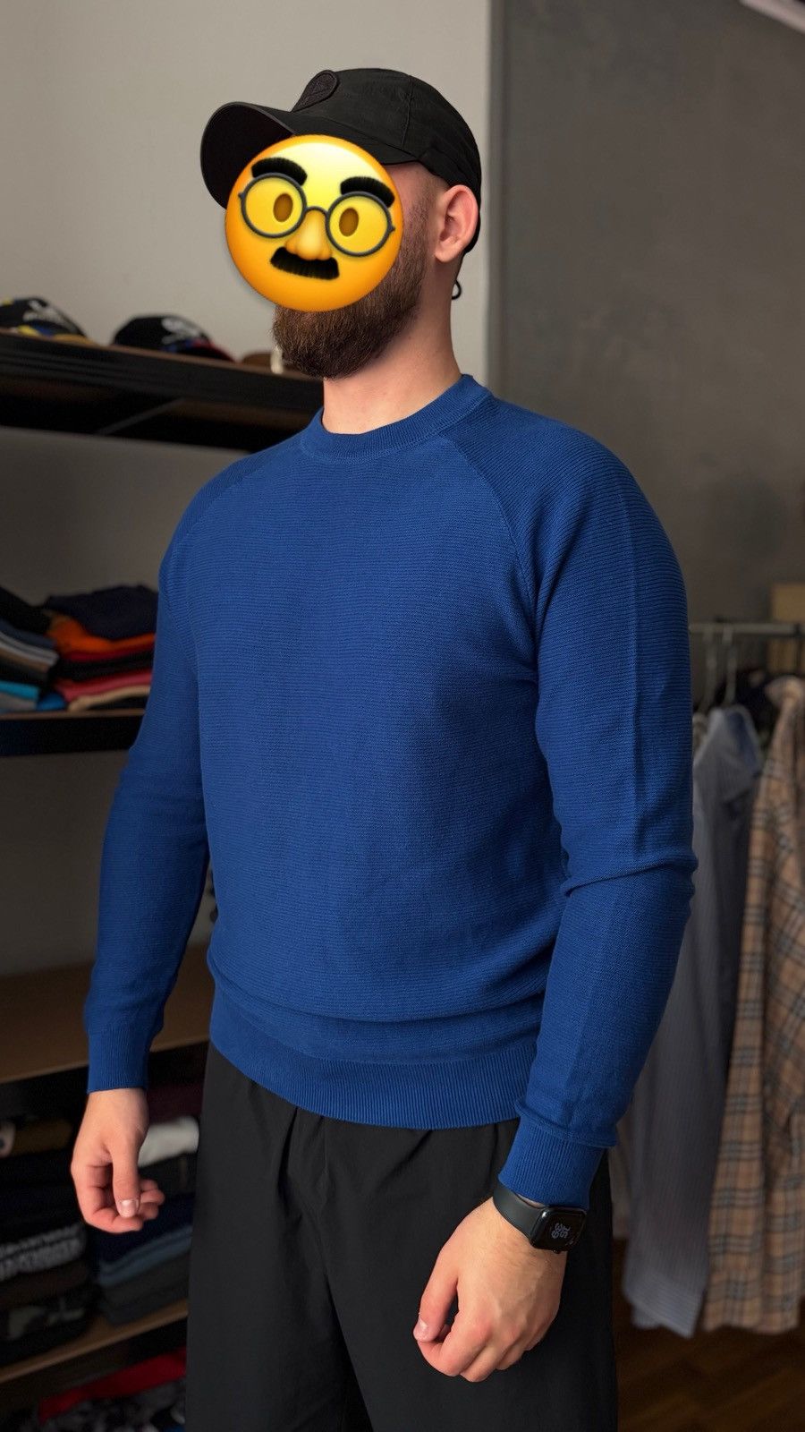 Brunello Cucinelli Brunello Cucinelli Blue Mens Sweater Size US XL / EU 56 / 4 - 5 Thumbnail