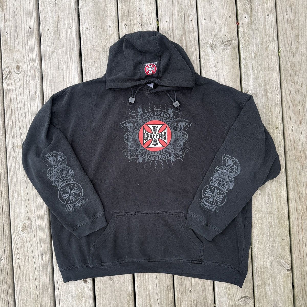 West Coast Choppers Vintage 90s West Coast Choppers Hoodie Size US XXL / EU 58 / 5 - 1 Thumbnail