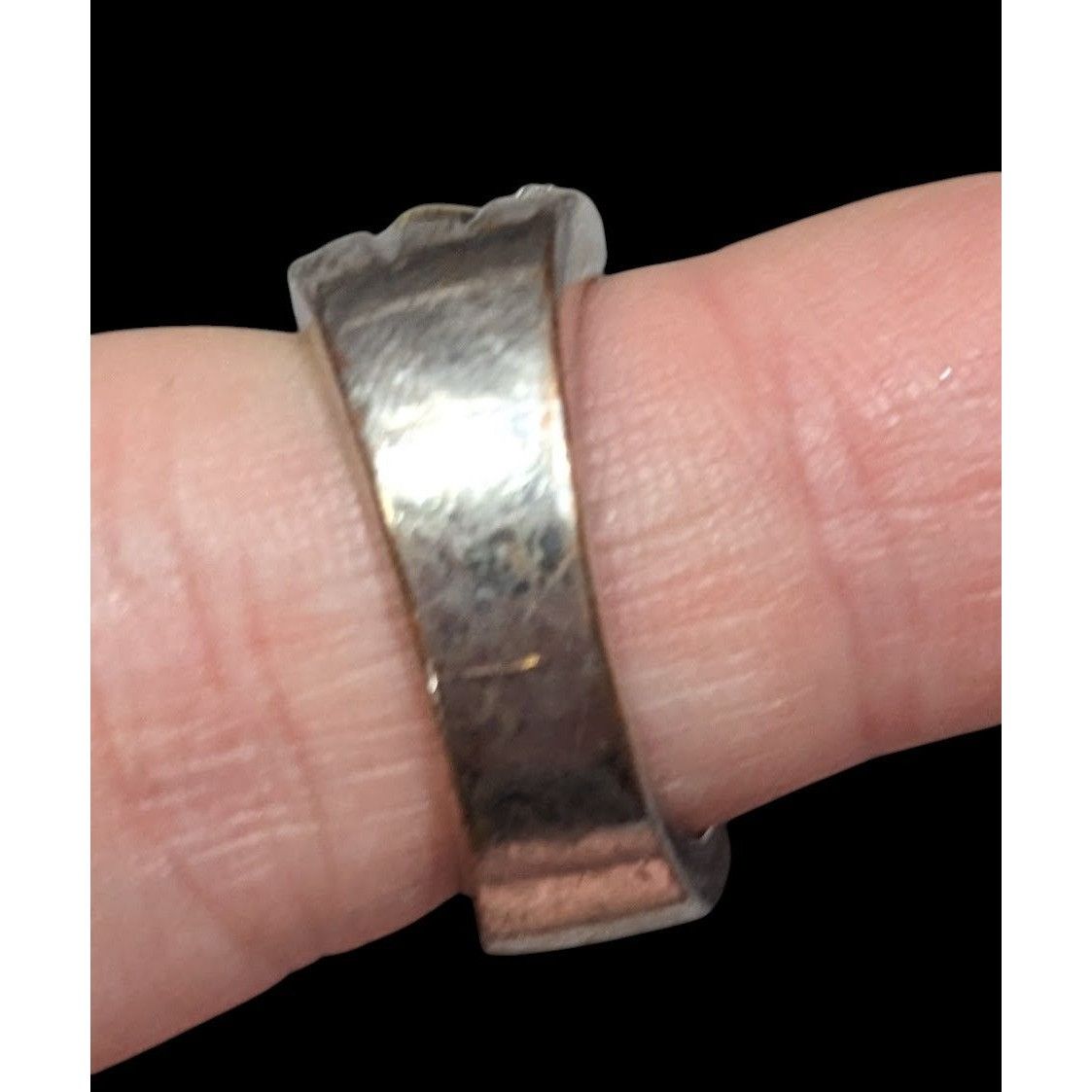 Other Gold Tone Scalloped And Silver Tone Stacked Ring With Rhines Size ONE SIZE - 4 Thumbnail