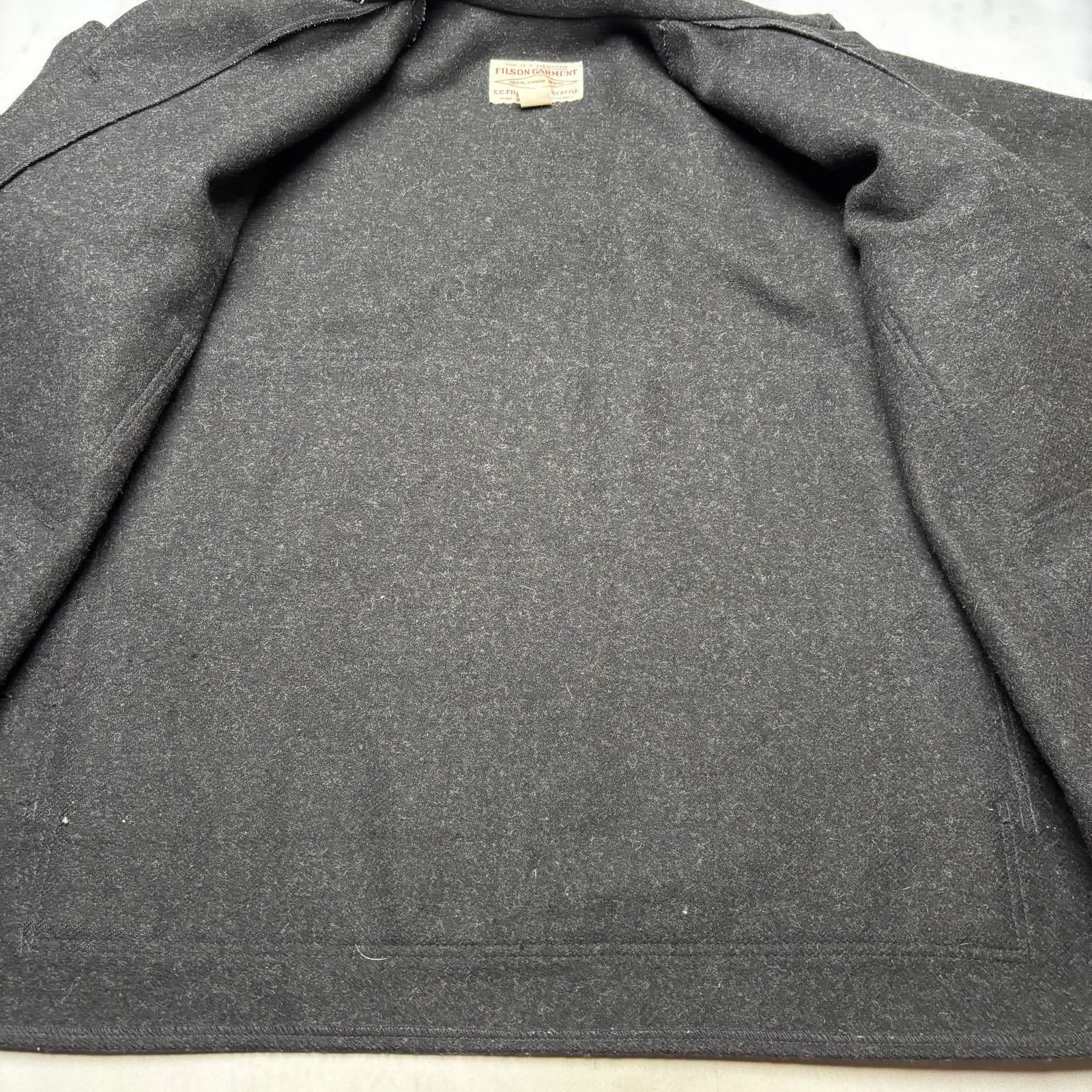 Filson × Vintage Vintage Filson Double Mackinaw Cruiser Wool Coat Men's 48 Size US XL / EU 56 / 4 - 4 Thumbnail