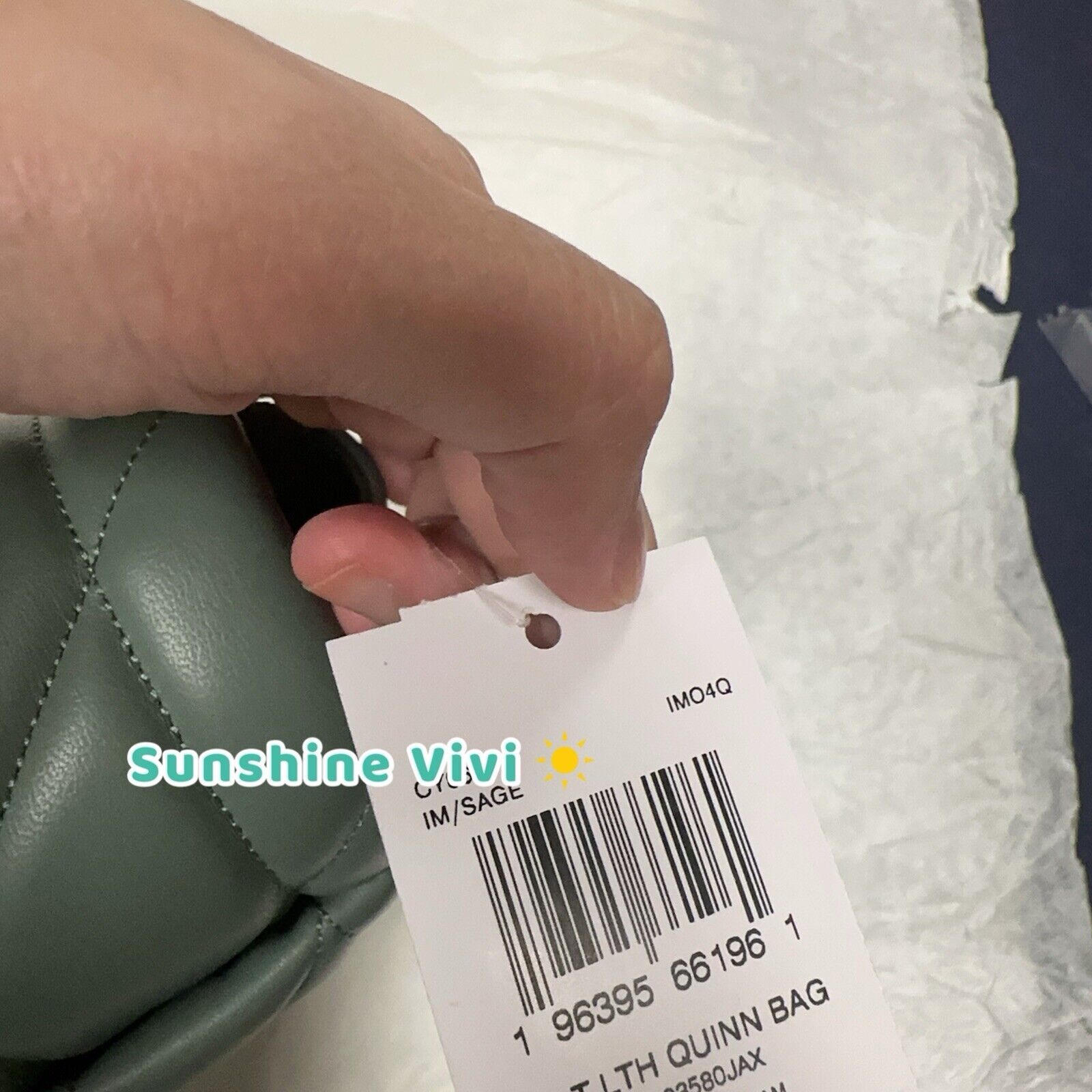 Coach NWT Coach Quinn Bag With Quilting CY663 IM /Sage Size ONE SIZE - 8 Thumbnail