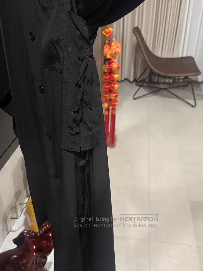Yohji Yamamoto Yohji Yamamoto size 1 Side drawstring long shirt dress Size S / US 4 / IT 40 - 3 Thumbnail