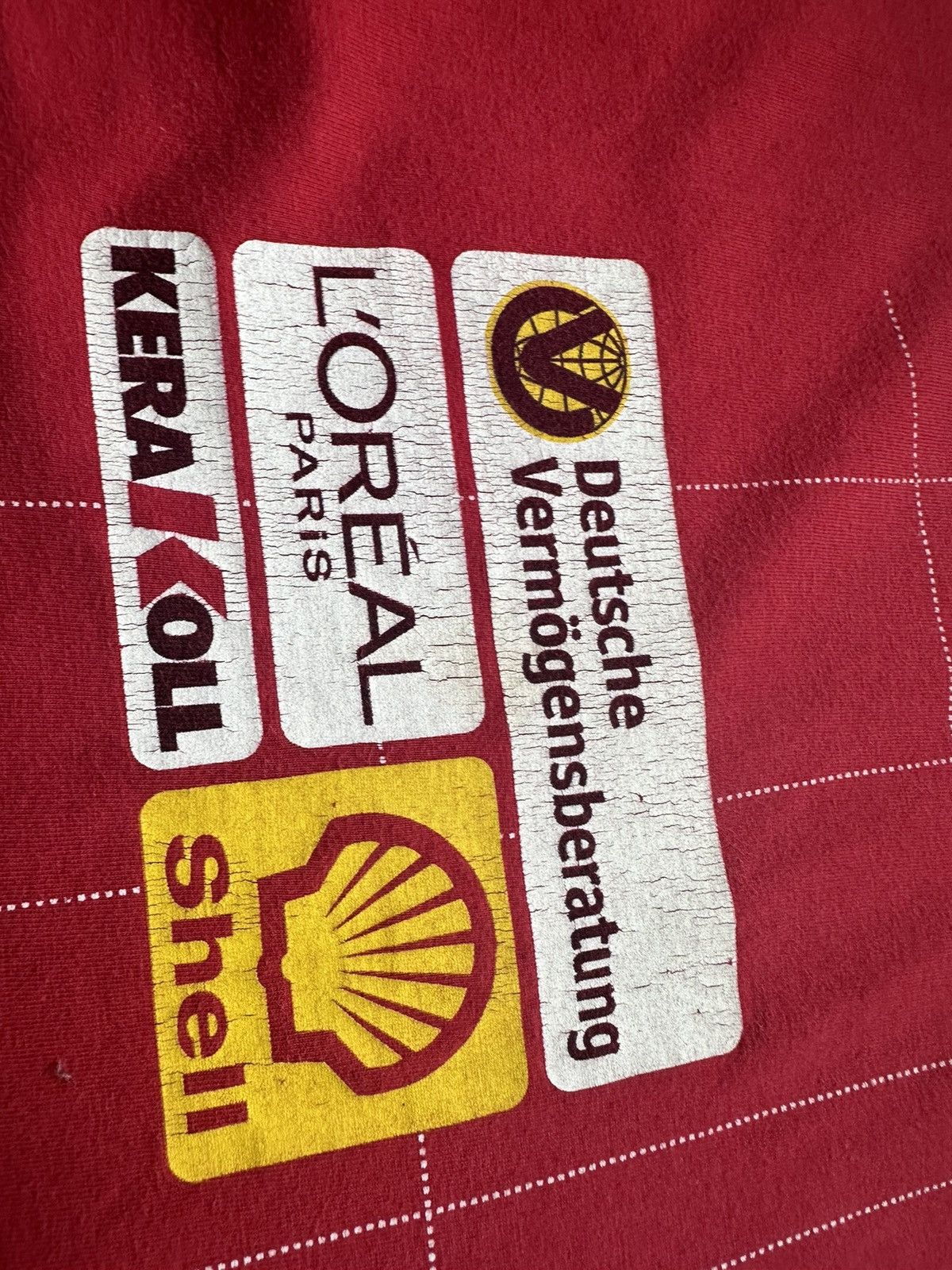 Ferrari × Marlboro × Vintage Vintage Ferrari Marlboro racing tee big logo L Schumacher Size US L / EU 52-54 / 3 - 4 Thumbnail