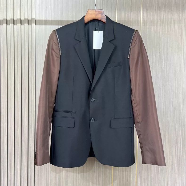 Givenchy Givenchy Zipper Patchwork Suit Jacket 2506-Nextarrow Size US S / EU 44-46 / 1 - 1 Thumbnail