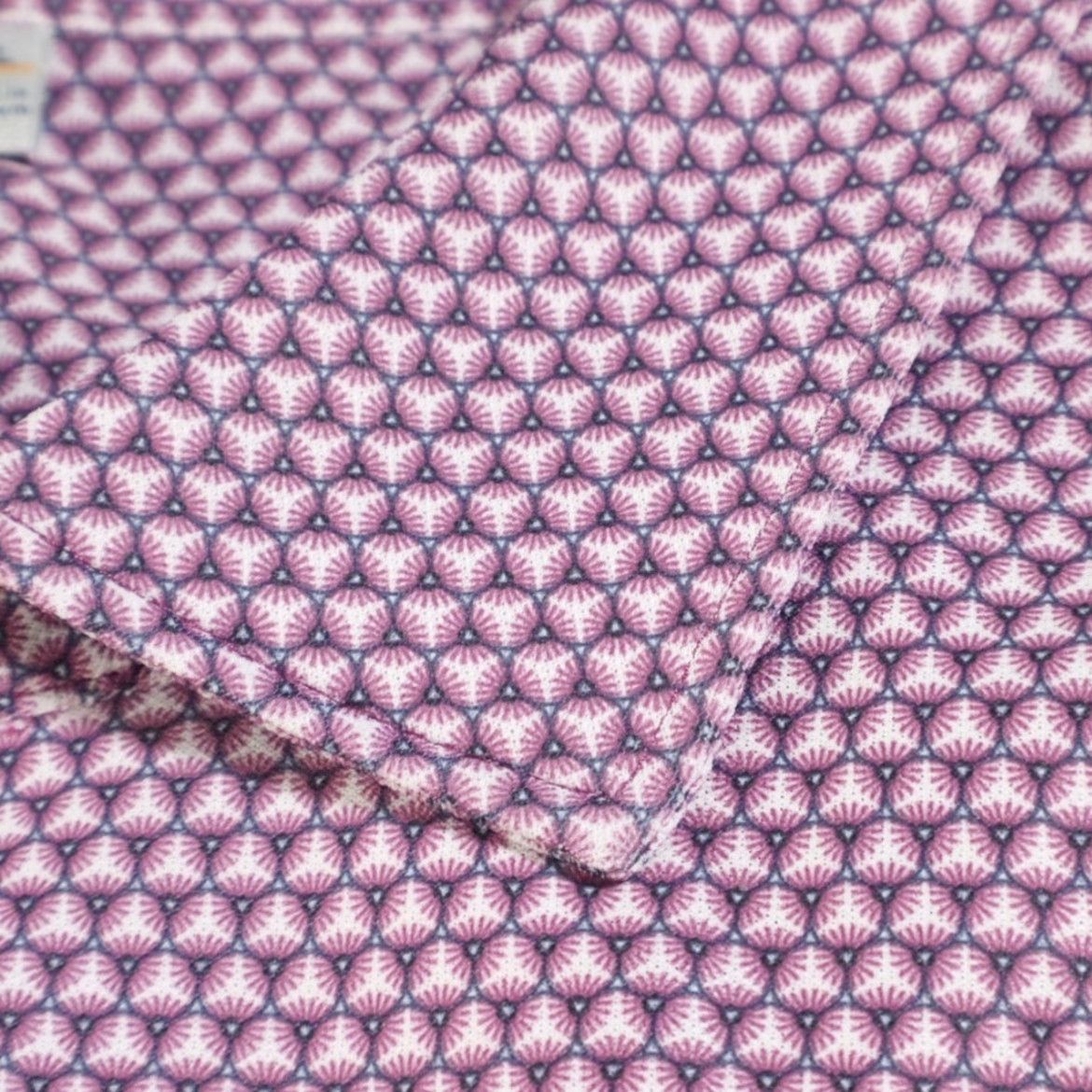 Peter Millar Peter Millar Performance jersey Geometric Polo Shirt Purple Men's XL Shirt Size US XL / EU 56 / 4 - 6 Thumbnail