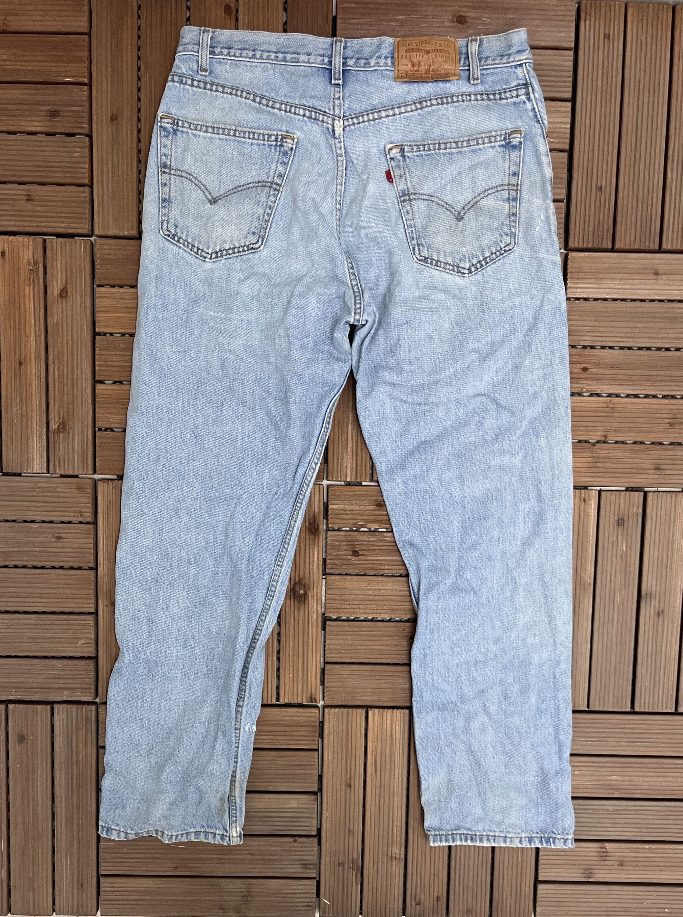 Levi's Levi's 505 Jeans Light Blue Vintage Denim Regular Fit Size US 36 / EU 52 - 4 Thumbnail
