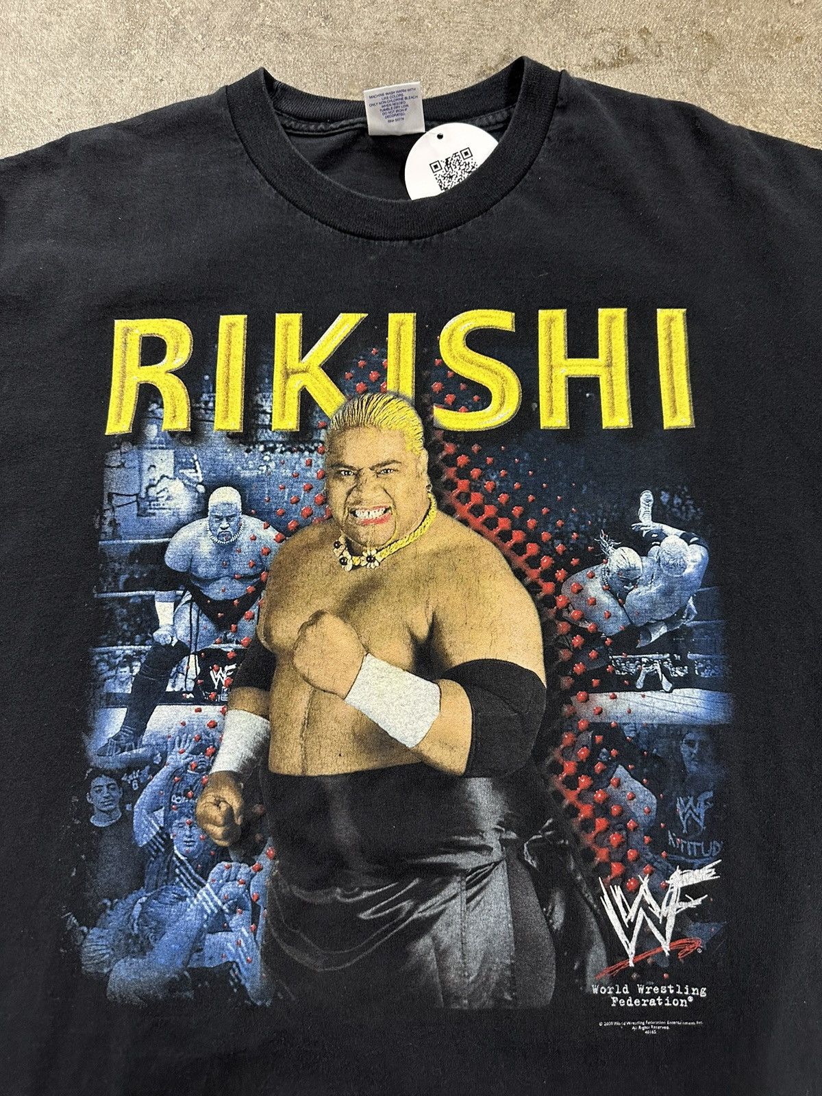 WWF Crazy Y2K WWF Rikishi Put Your Back Into It Wrestling Shirt Size US XL / EU 56 / 4 - 5 Thumbnail