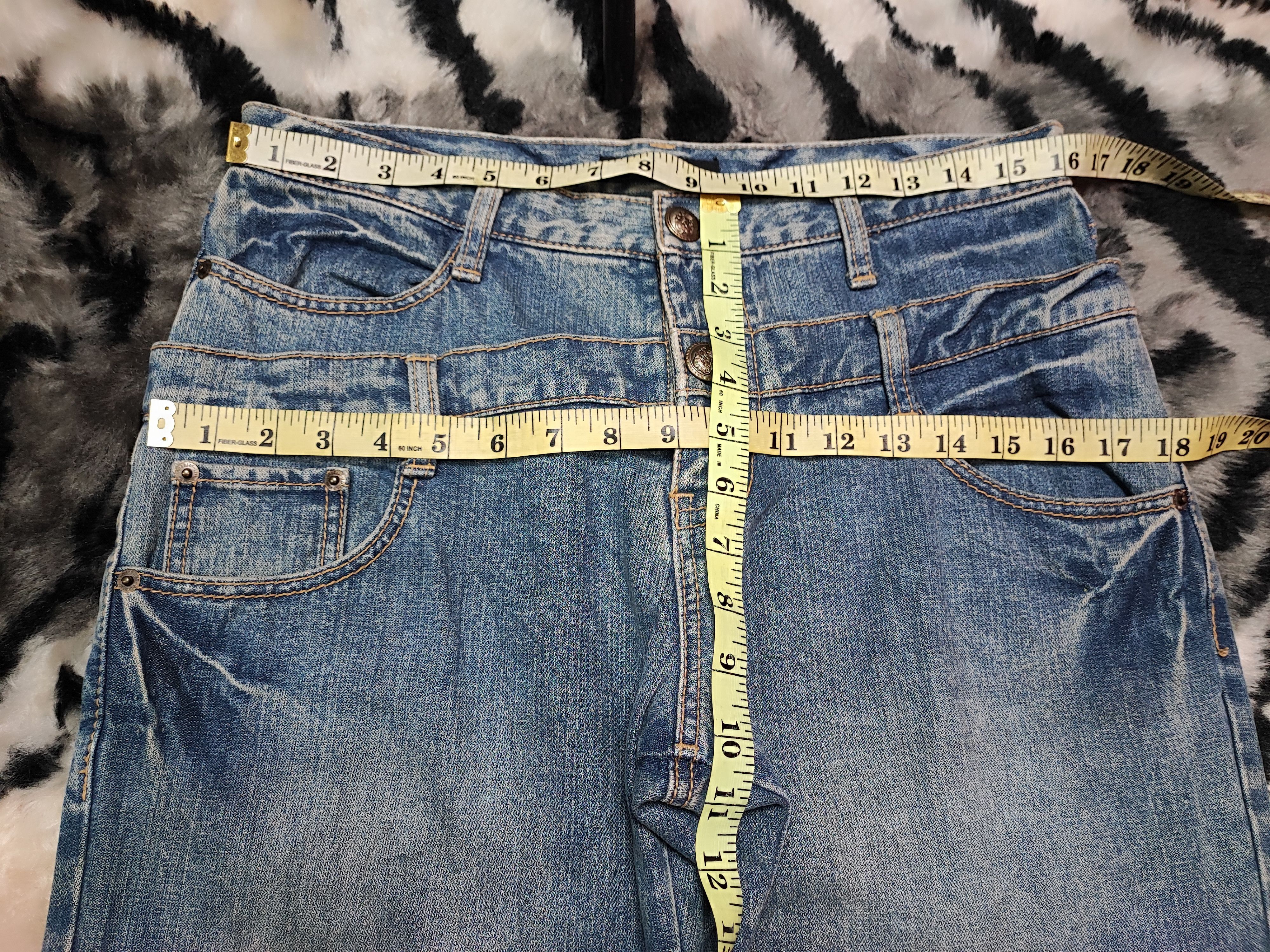 Number (N)ine Daily Topics Double Waist Thrashed Distressed ERD Grunge Size US 32 / EU 48 - 5 Thumbnail