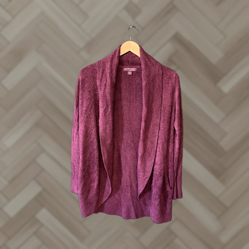 Vintage Barefoot Dreams Robe Kimono XS/S Women Burgundy Cozychic Lite Size ONE SIZE - 1 Thumbnail