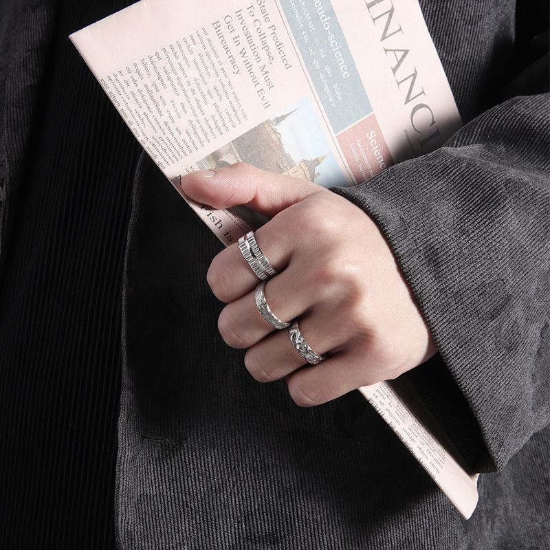 Jewelry Rare Jewelry Rings Open Size Chrome Ring (Size 7-13) Size ONE SIZE - 3 Thumbnail