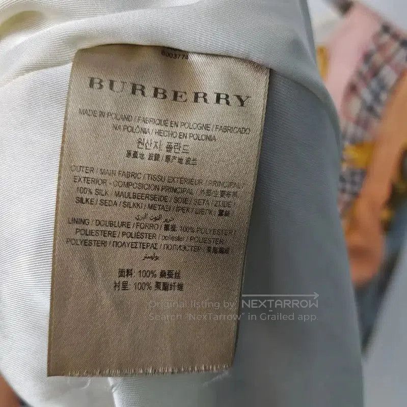 Burberry Burberry XS Silk Summer Dress in Light Pink. Size XS / US 0-2 / IT 36-38 - 4 Thumbnail