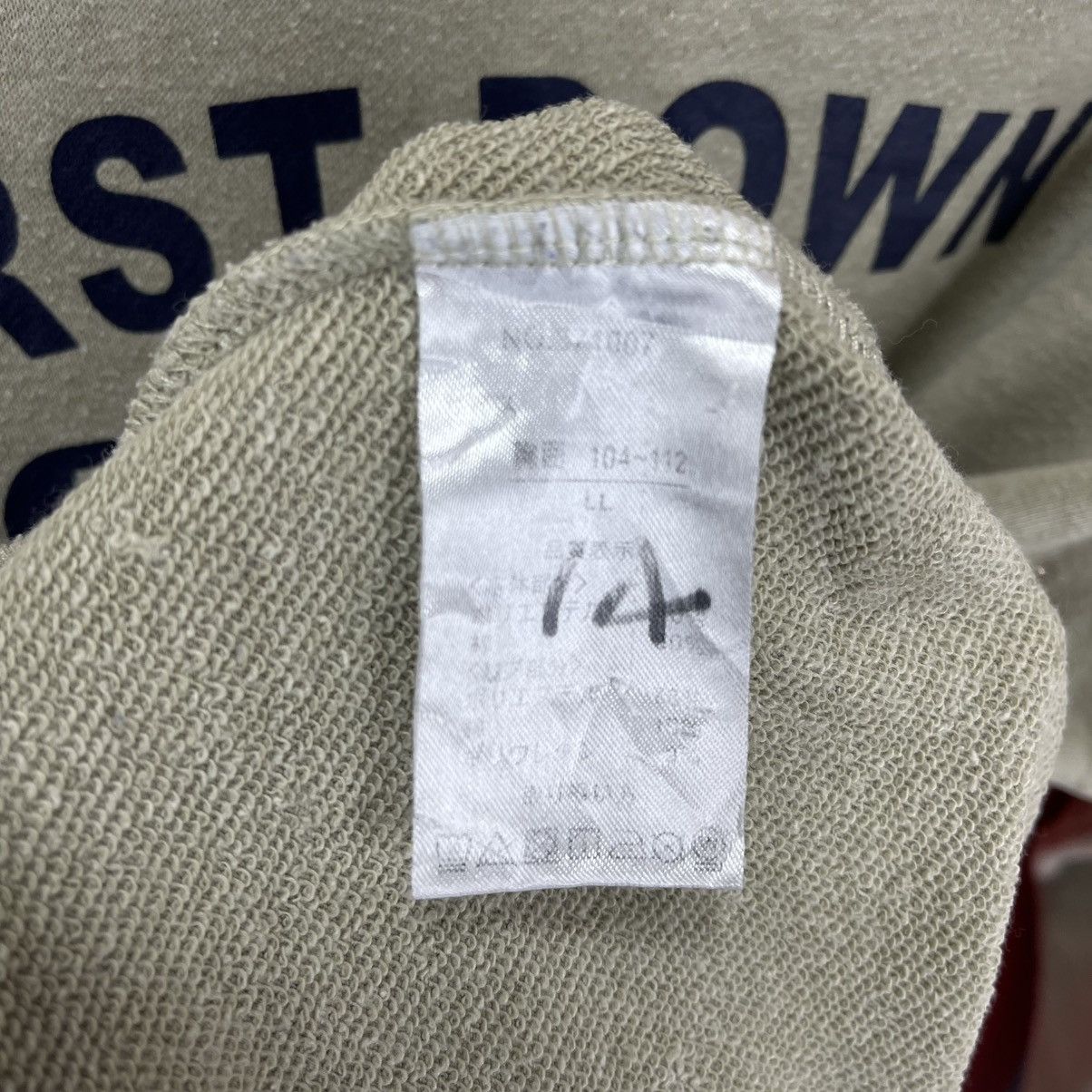 Other FIRST DOWN Crew Neck Sweatshirt #1984/13 Size US L / EU 52-54 / 3 - 5 Thumbnail