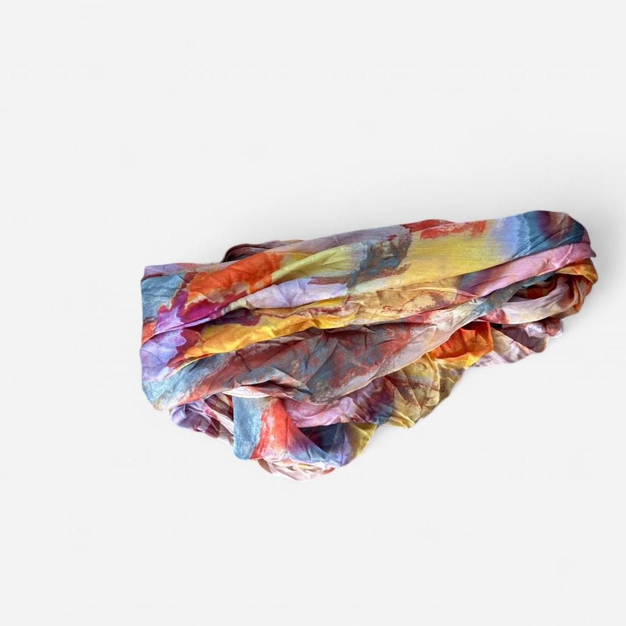 Other Multicolor Abstract Print Rectangle Scarf Size ONE SIZE - 2 Thumbnail