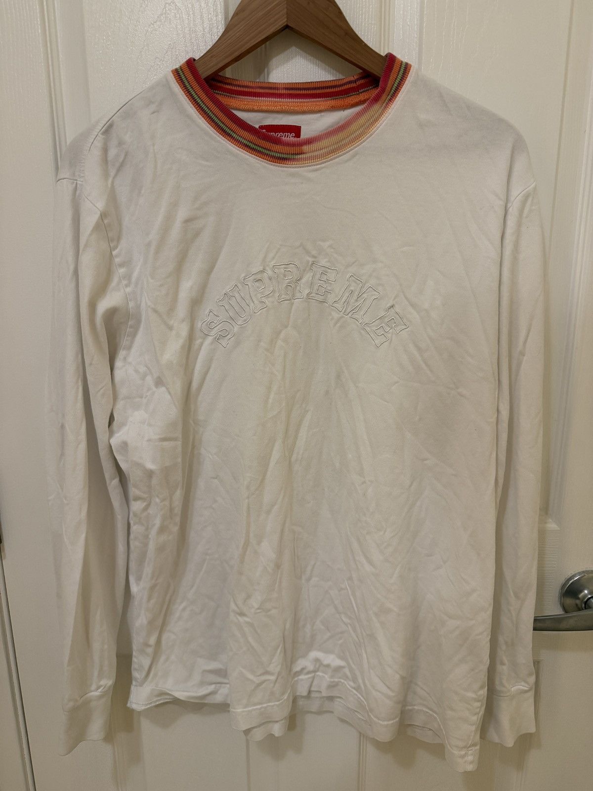 Supreme Supreme white long sleeve t shirt Size US M / EU 48-50 / 2 - 1 Thumbnail