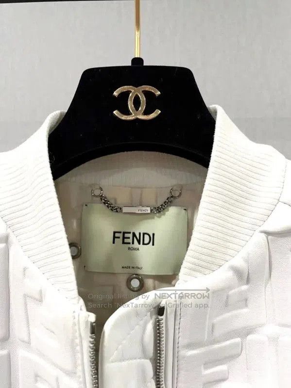 Fendi Fendi White Shearling Women's Coat . Size M / US 6-8 / IT 42-44 - 3 Thumbnail
